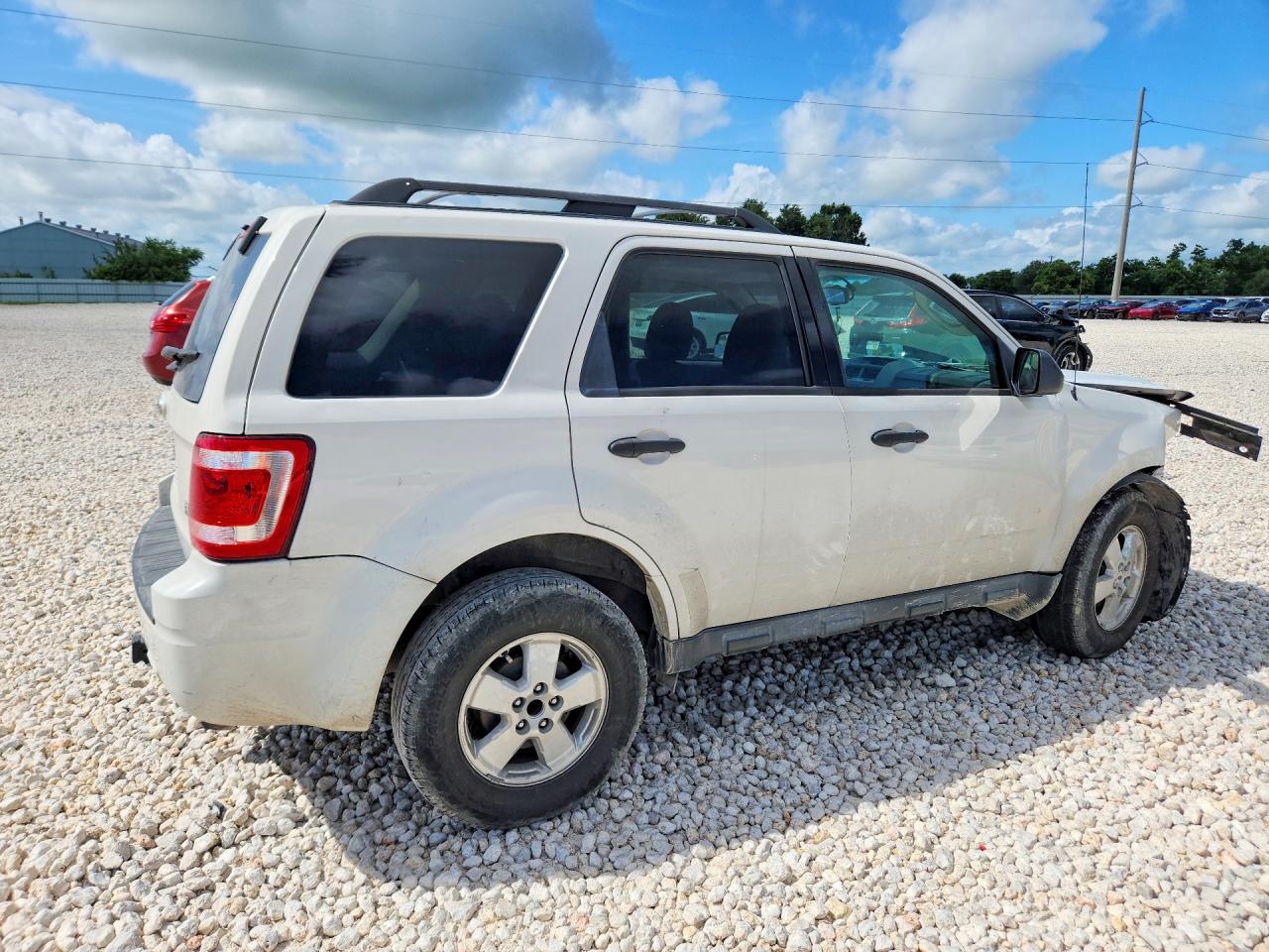 2012 Ford Escape Xlt White vin: 1FMCU0DG3CKC14235