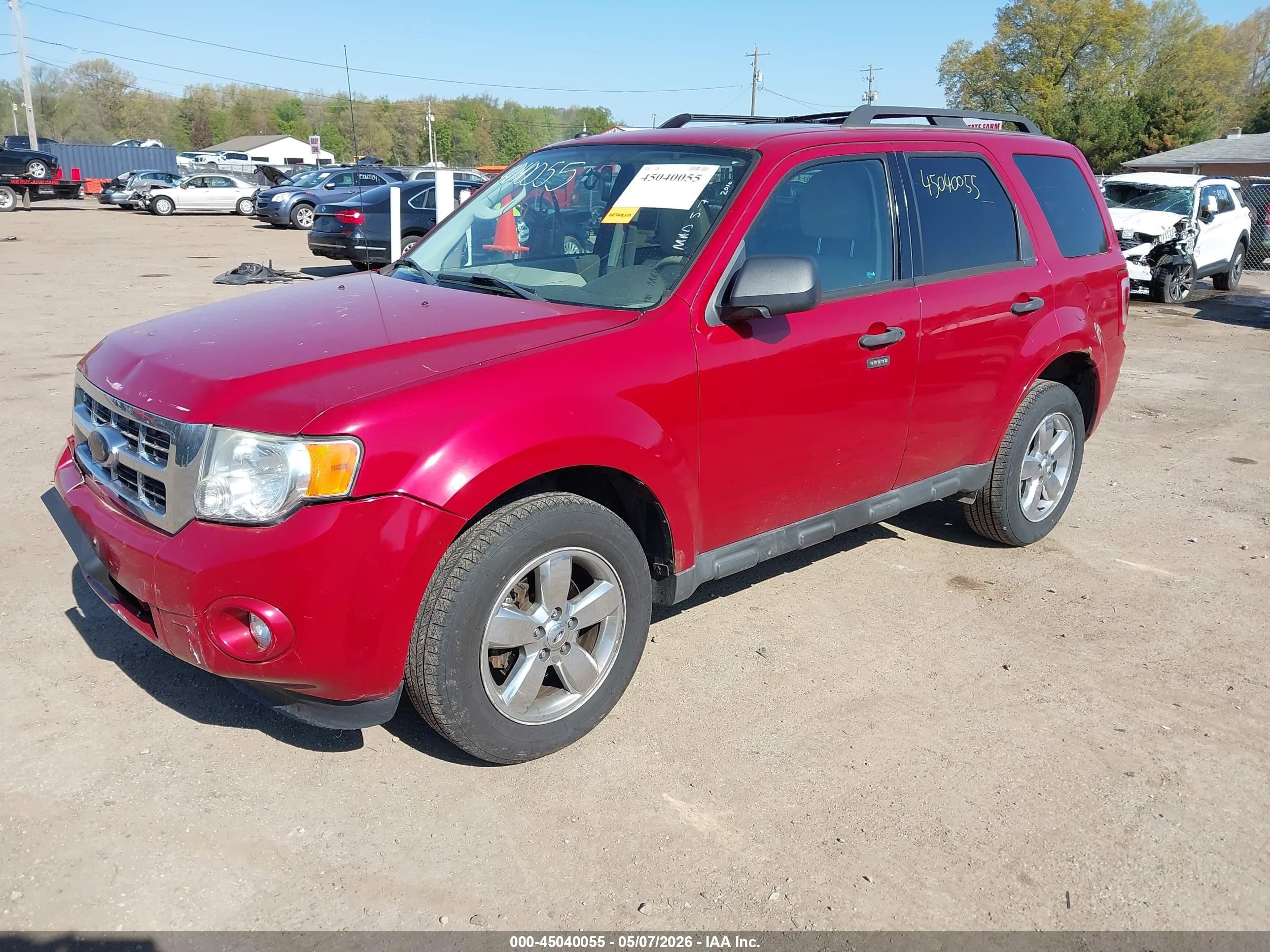 2010 Ford Escape Xlt Красный vin: 1FMCU0DG4AKD25146