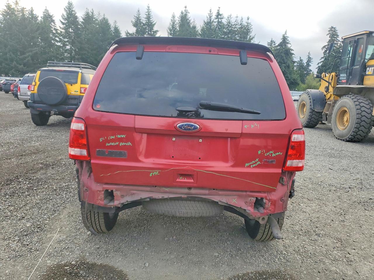 2012 Ford Escape Xlt Красный vin: 1FMCU0DG4CKB73260