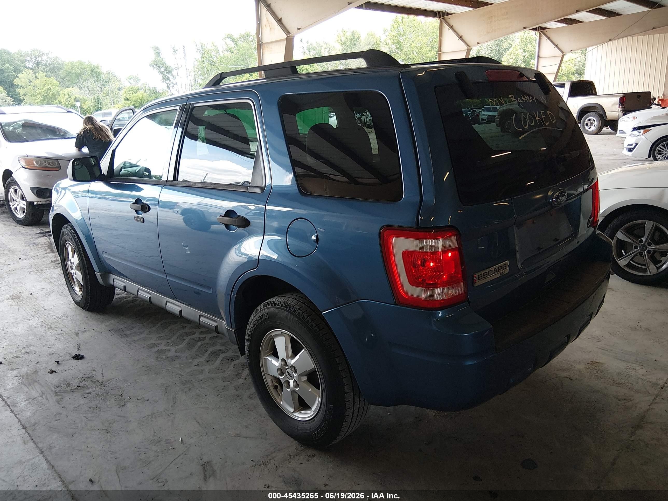 2010 Ford Escape Xlt Blue vin: 1FMCU0DG5AKB20340