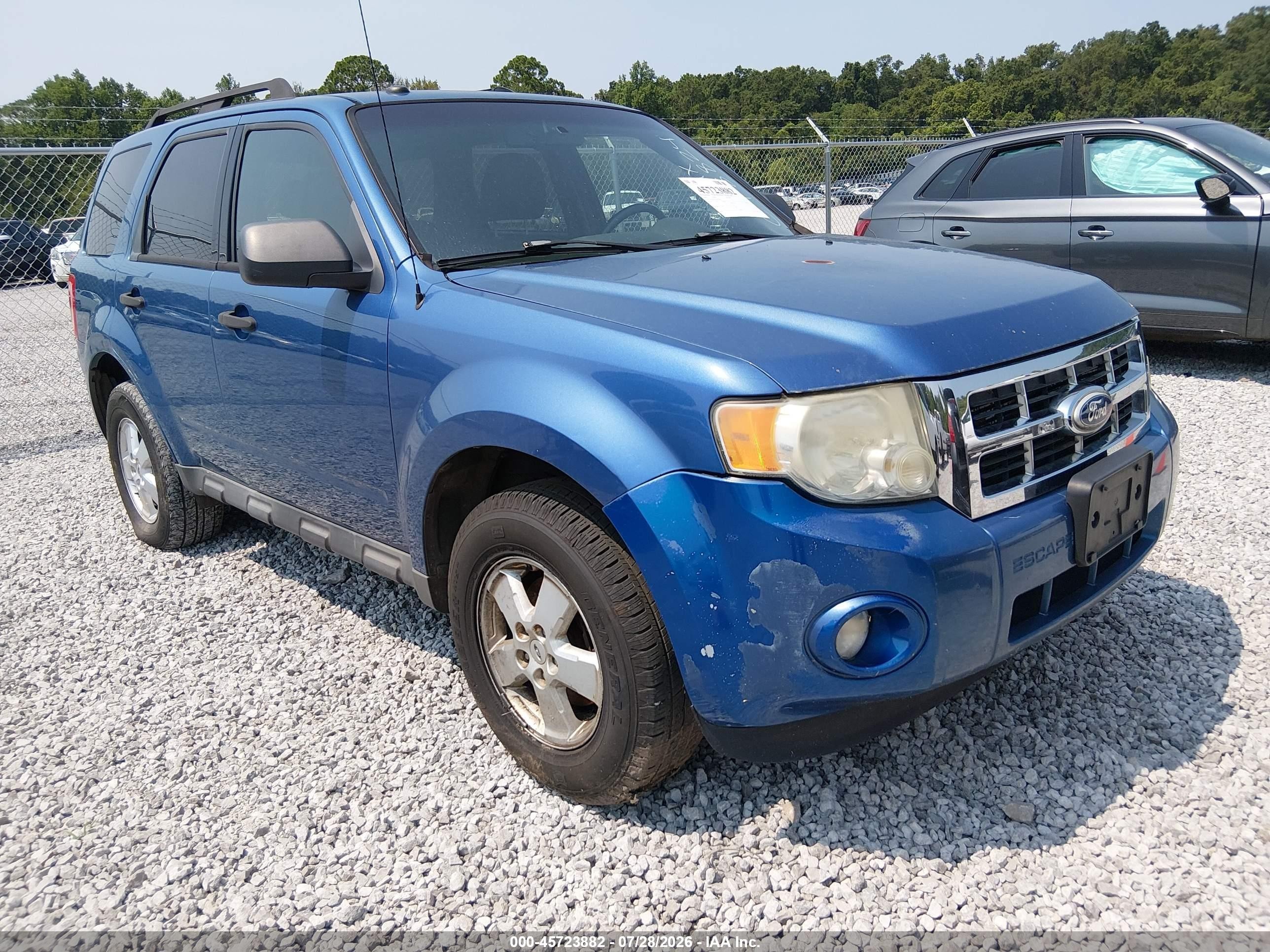 2010 Ford Escape Xlt Blue vin: 1FMCU0DG5AKC78824