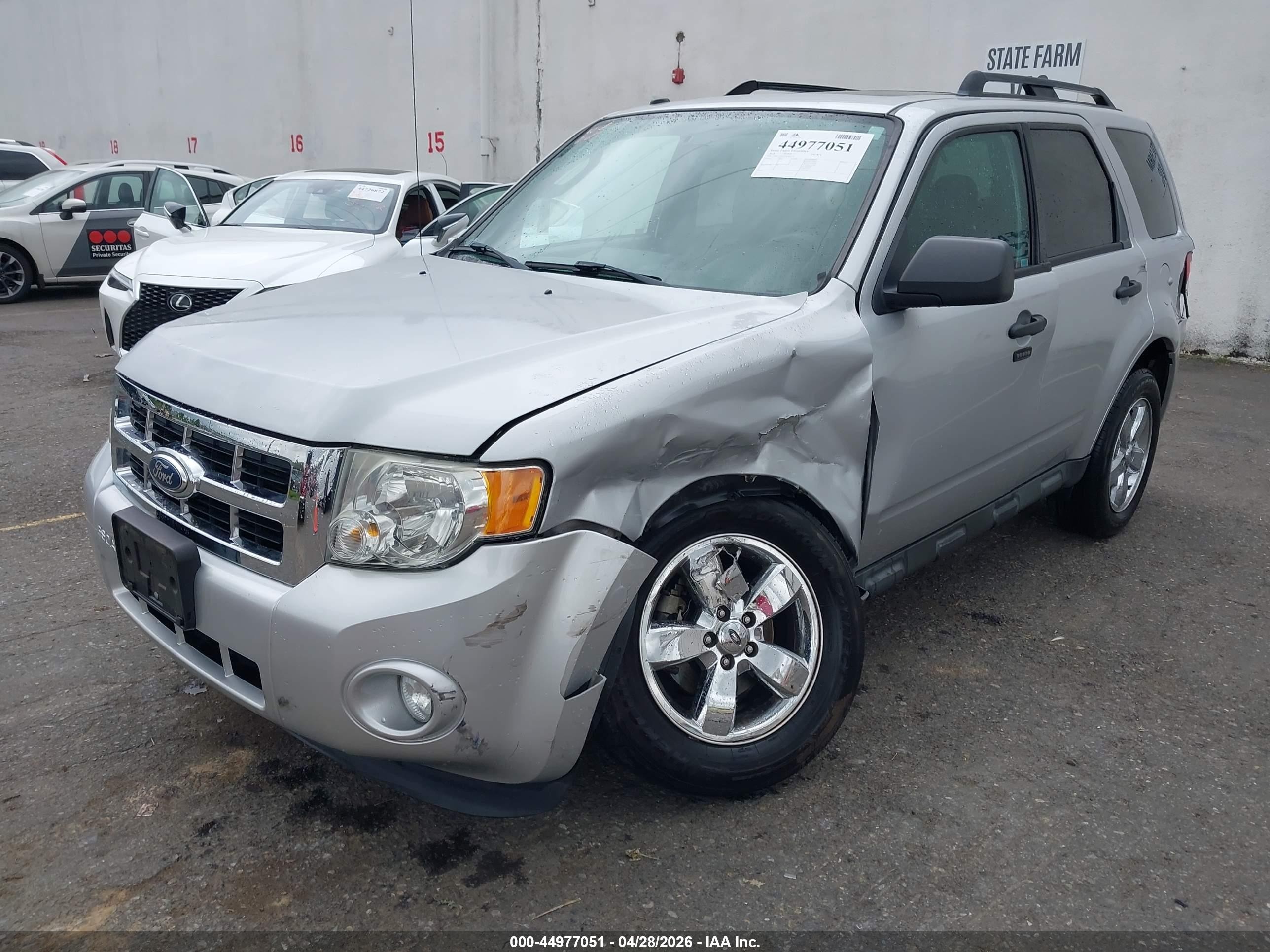 2012 Ford Escape Xlt Серебряный vin: 1FMCU0DG5CKA94258