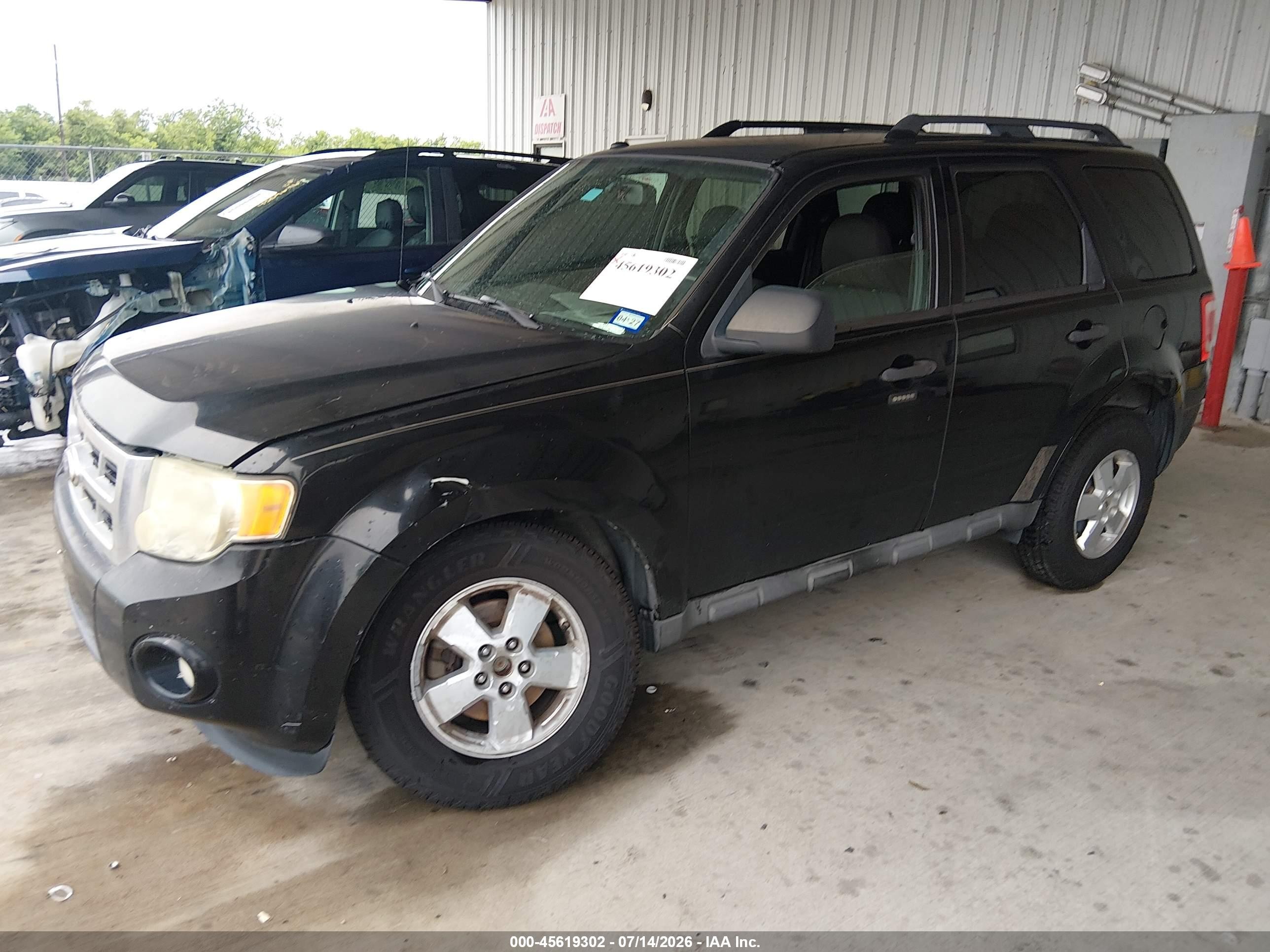 2010 Ford Escape Xlt Black vin: 1FMCU0DG6AKB66260