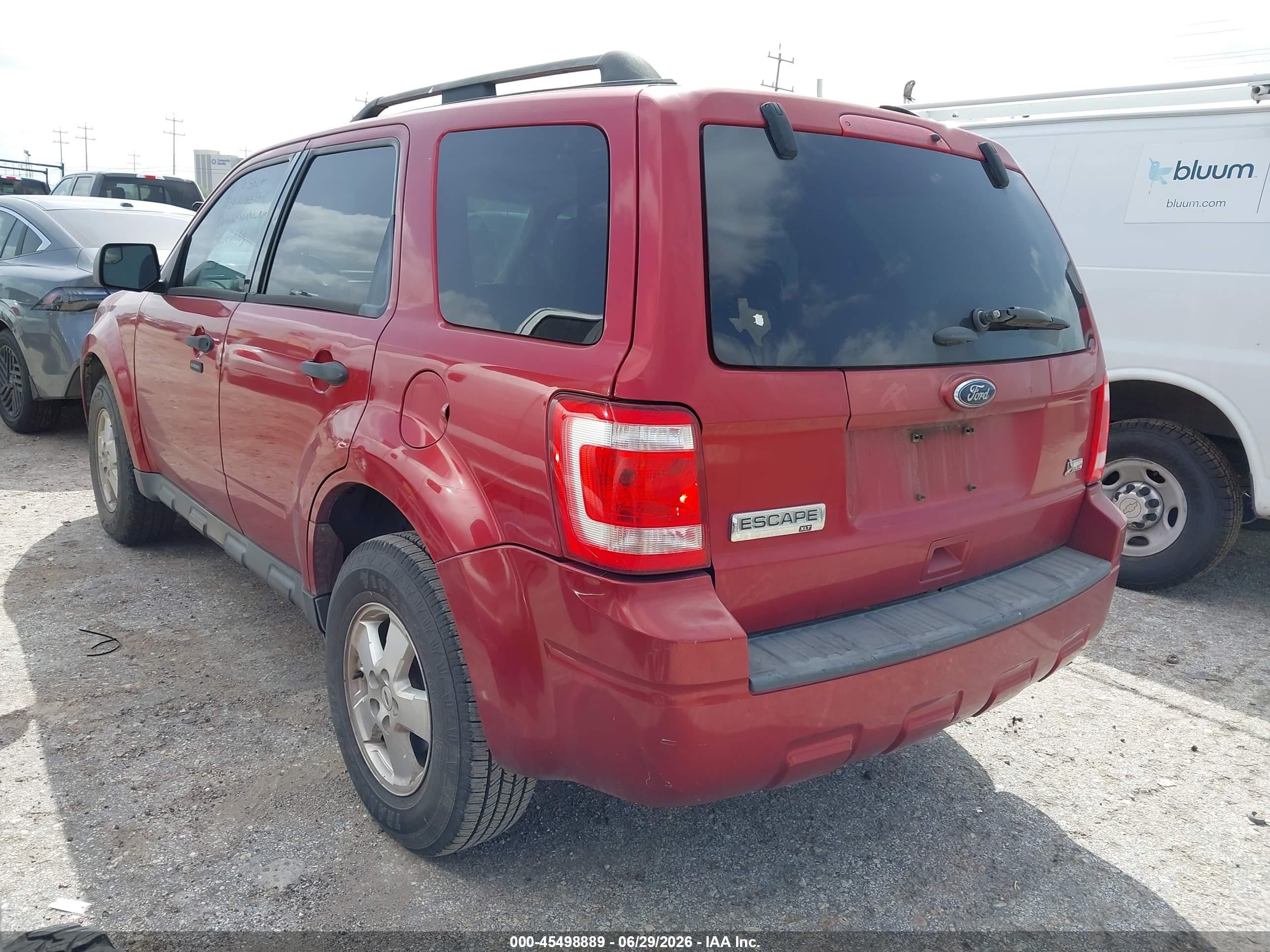 2012 Ford Escape Xlt Red vin: 1FMCU0DG6CKA23604