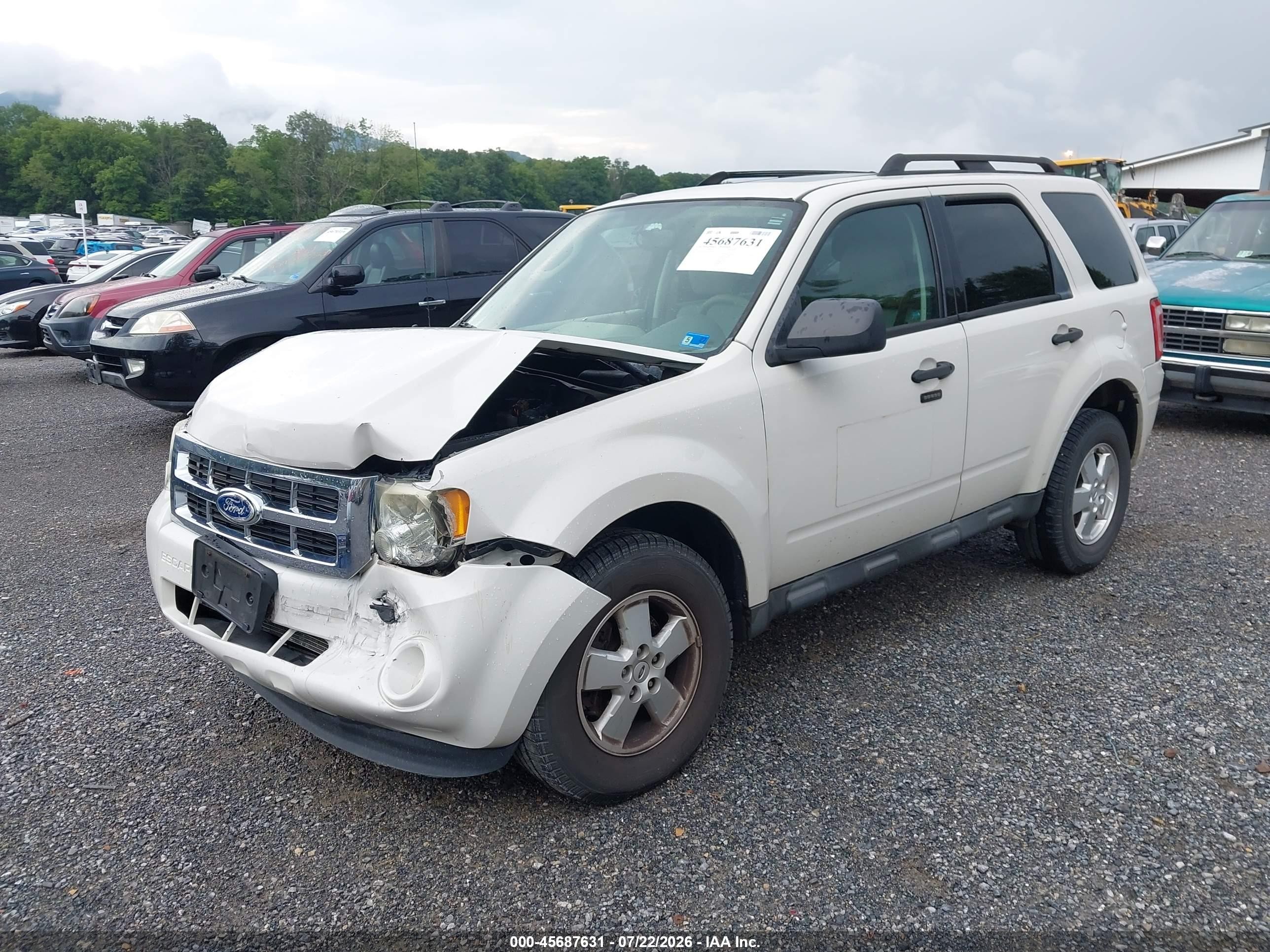 2012 Ford Escape Xlt Белый vin: 1FMCU0DG7CKA42100