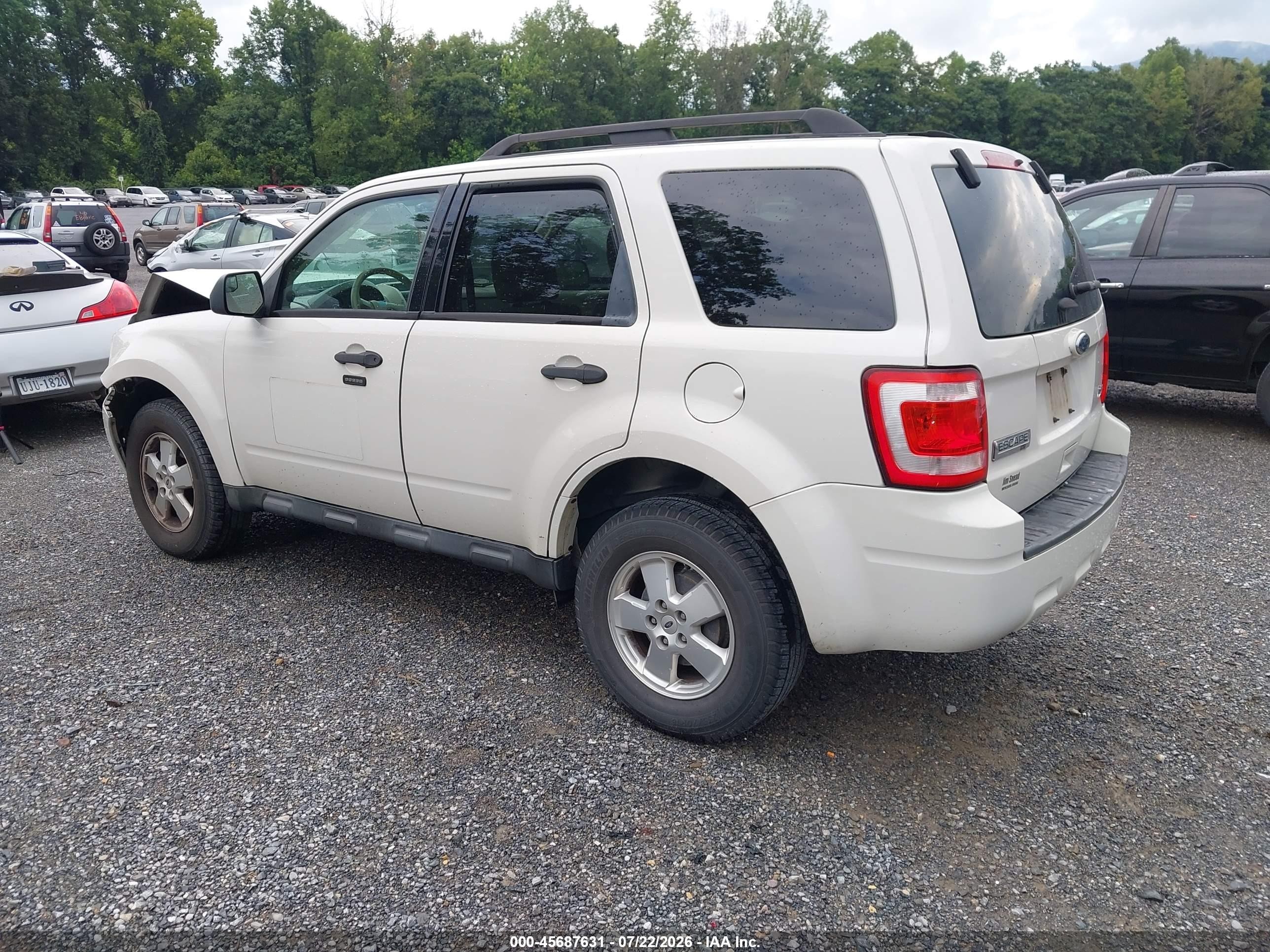 2012 Ford Escape Xlt Белый vin: 1FMCU0DG7CKA42100
