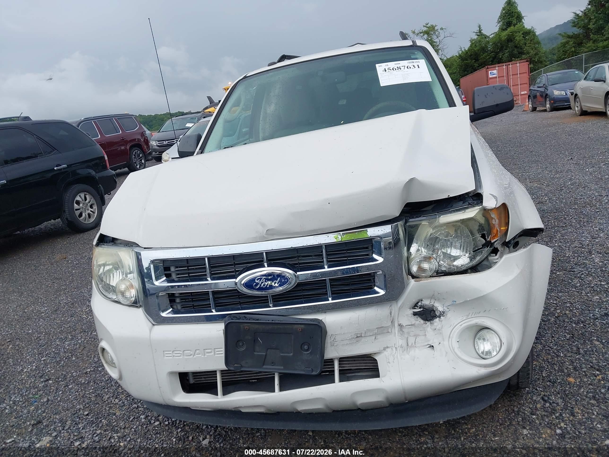 2012 Ford Escape Xlt Белый vin: 1FMCU0DG7CKA42100