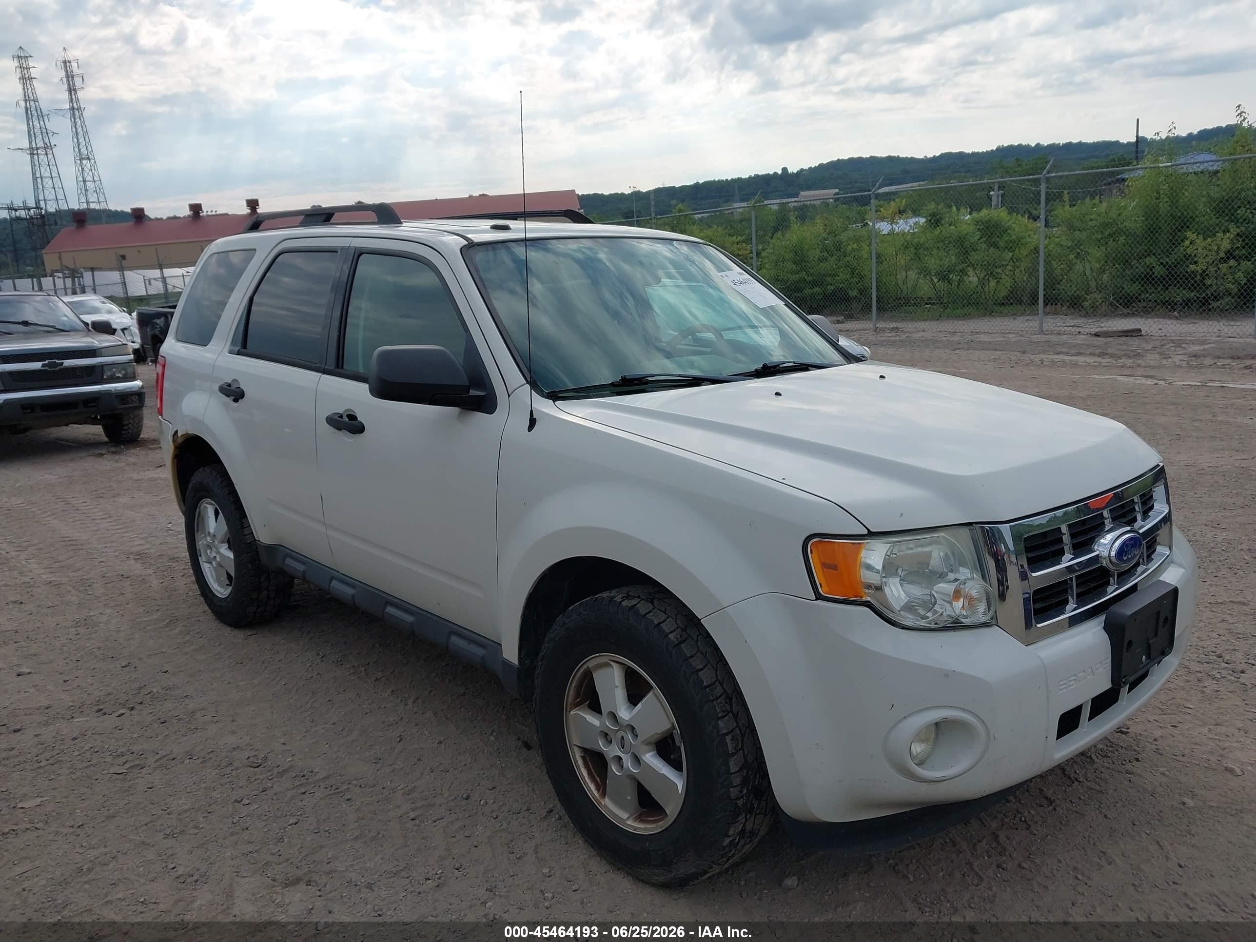 2012 Ford Escape Xlt White vin: 1FMCU0DG7CKB71101