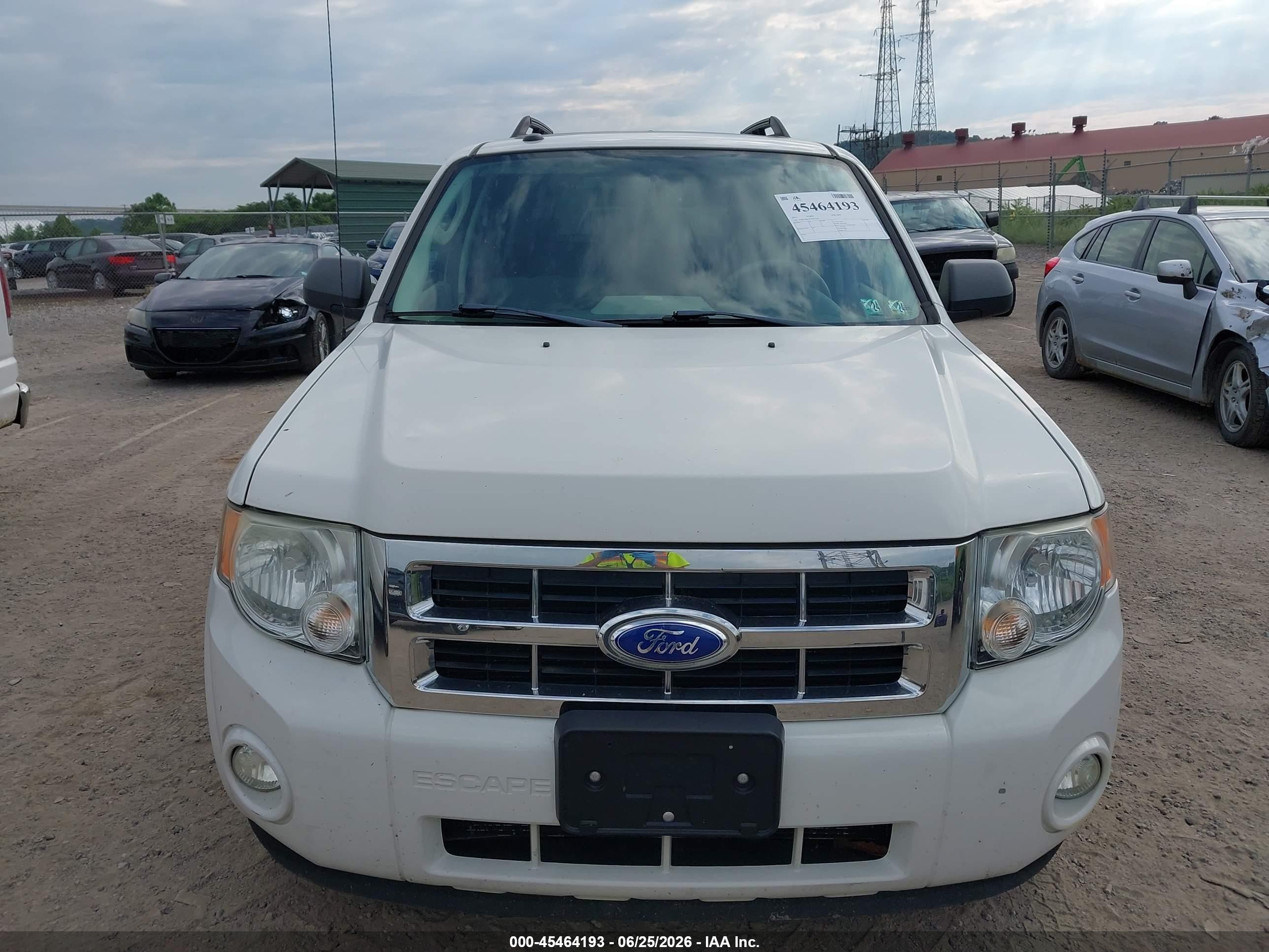 2012 Ford Escape Xlt White vin: 1FMCU0DG7CKB71101