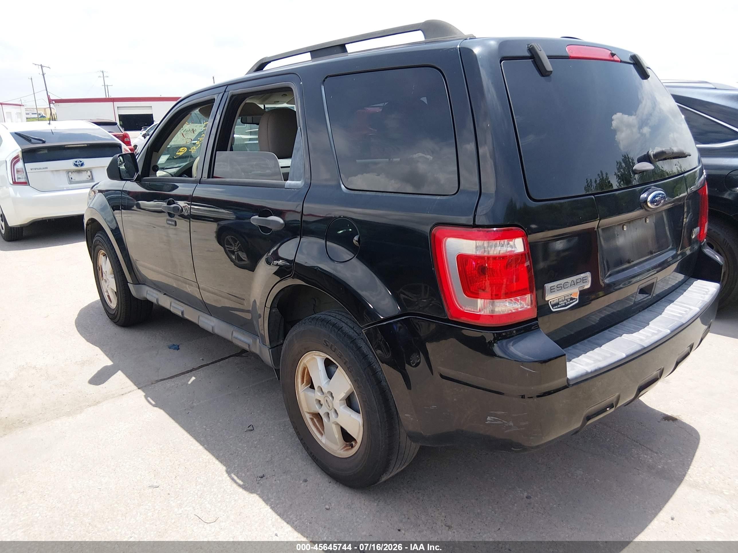 2012 Ford Escape Xlt Black vin: 1FMCU0DG7CKC81534