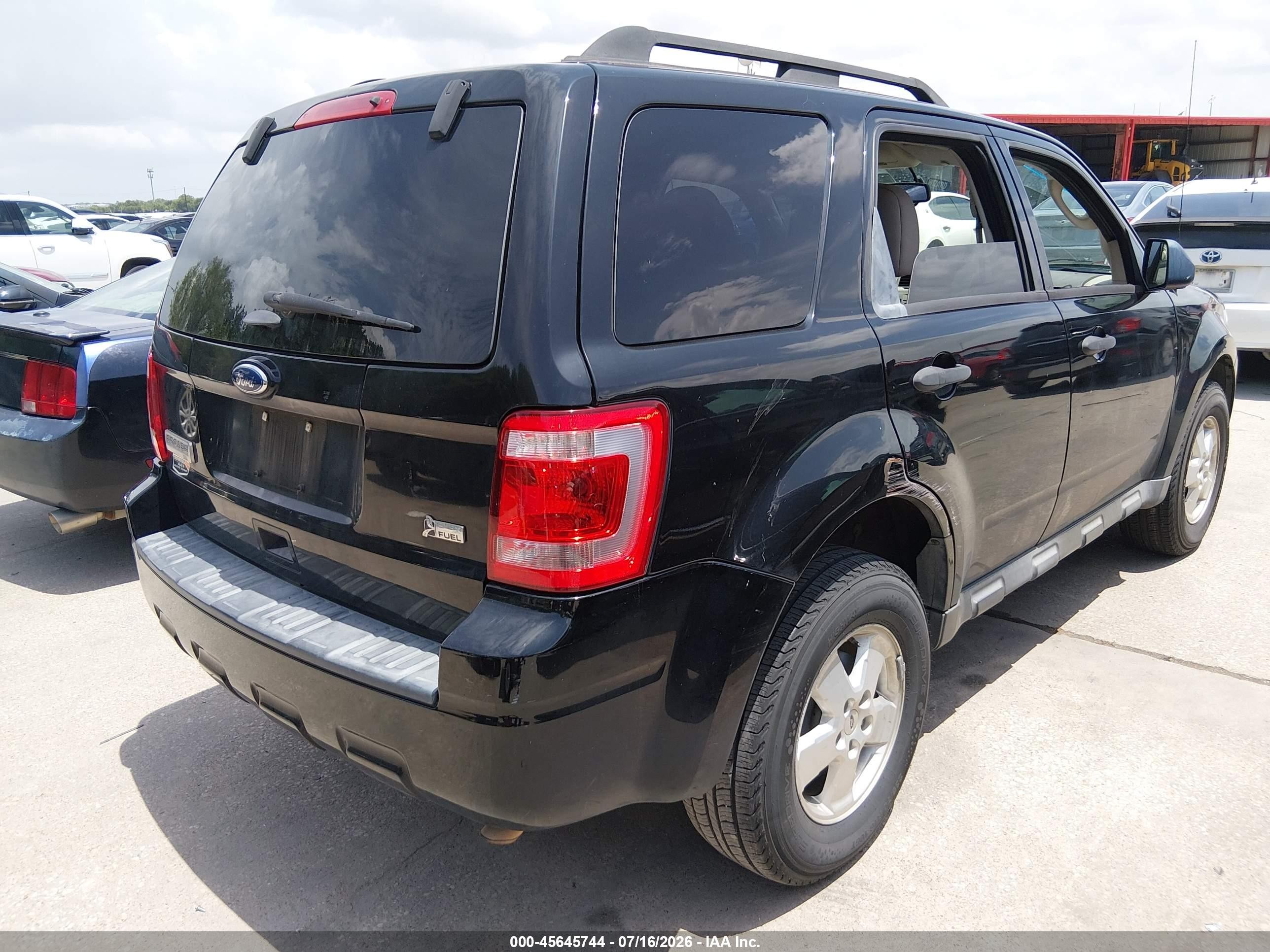 2012 Ford Escape Xlt Black vin: 1FMCU0DG7CKC81534