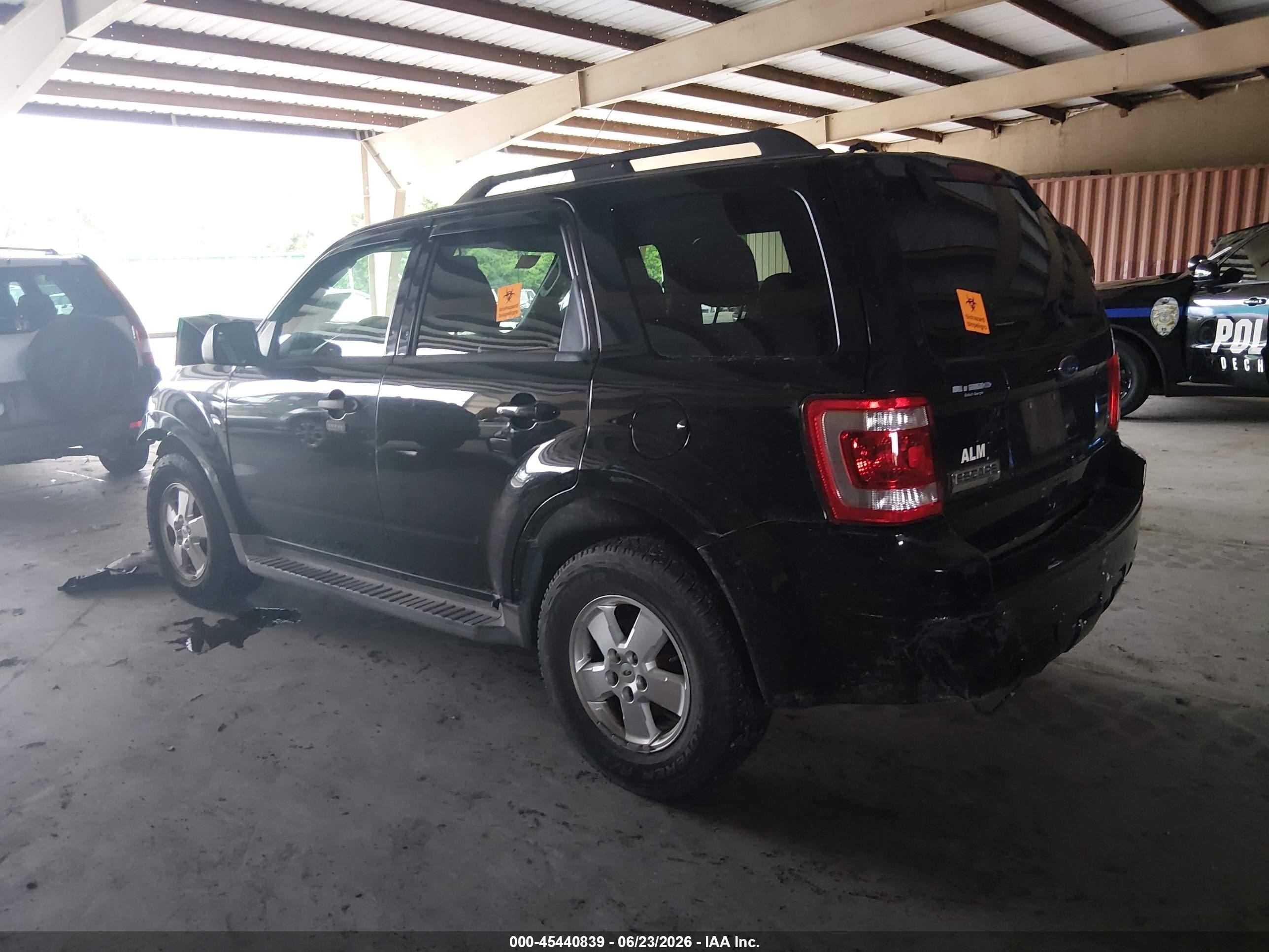 2010 Ford Escape Xlt Black vin: 1FMCU0DG8AKC75772