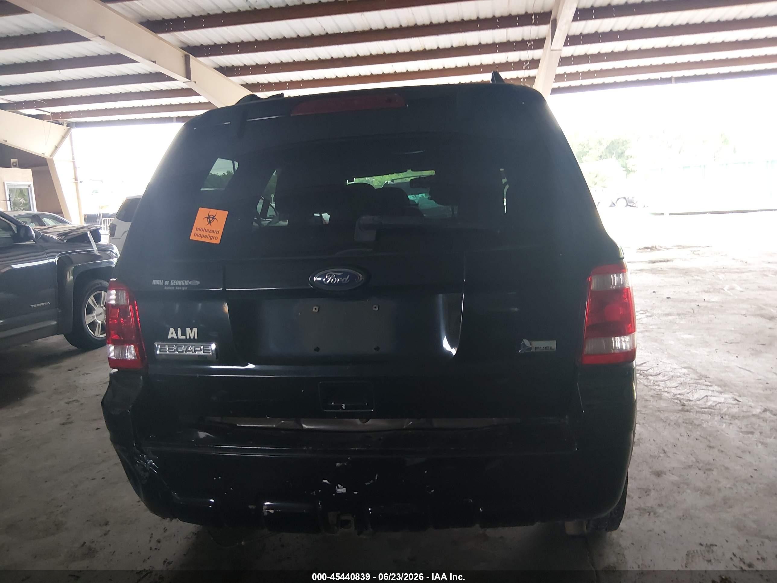 2010 Ford Escape Xlt Black vin: 1FMCU0DG8AKC75772