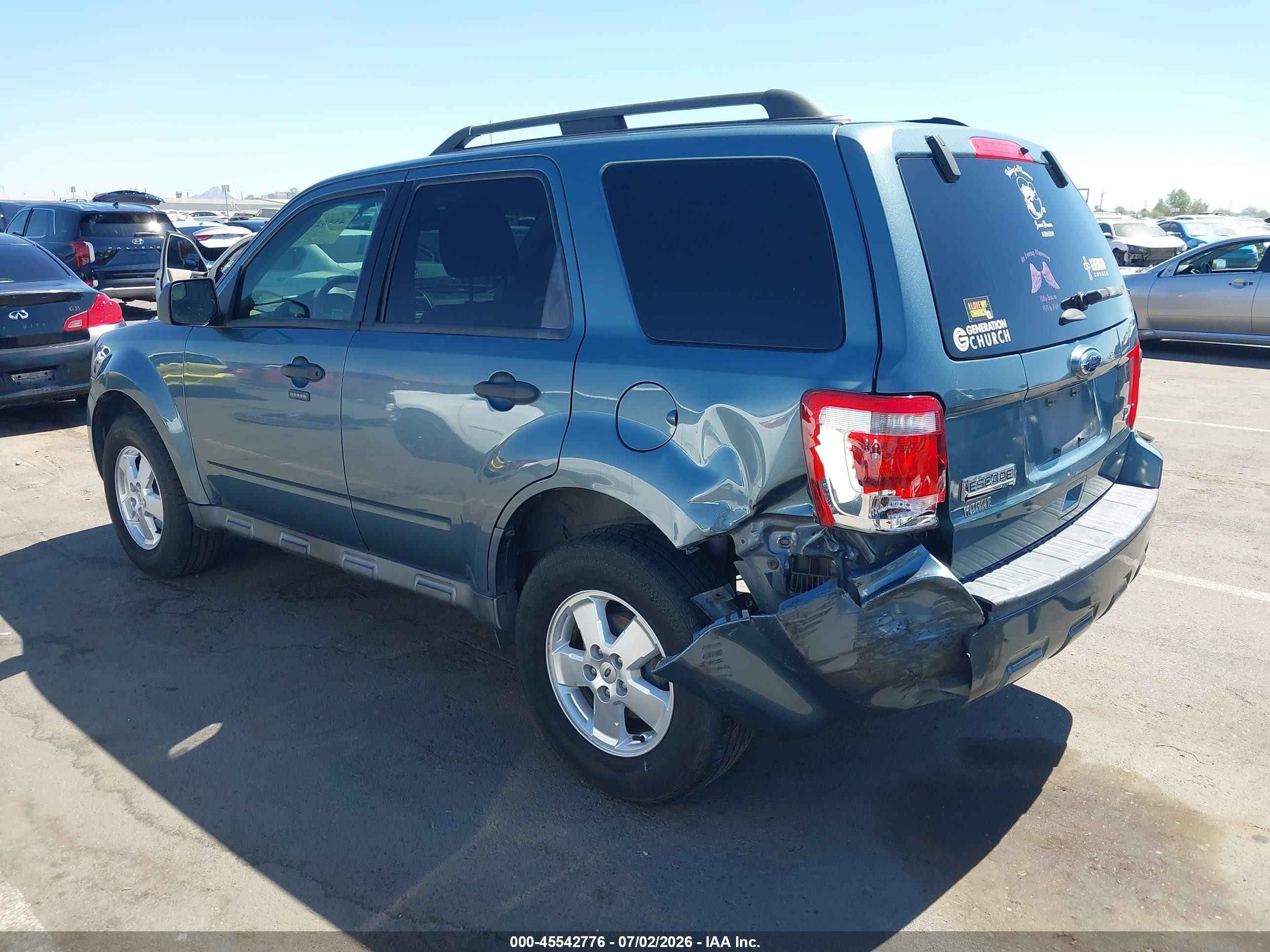 2012 Ford Escape Xlt Blue vin: 1FMCU0DG8CKC69991