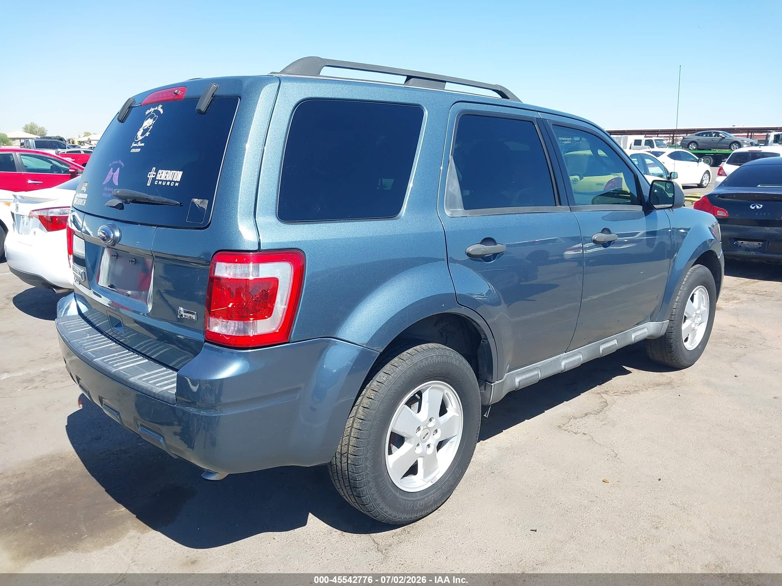 2012 Ford Escape Xlt Blue vin: 1FMCU0DG8CKC69991