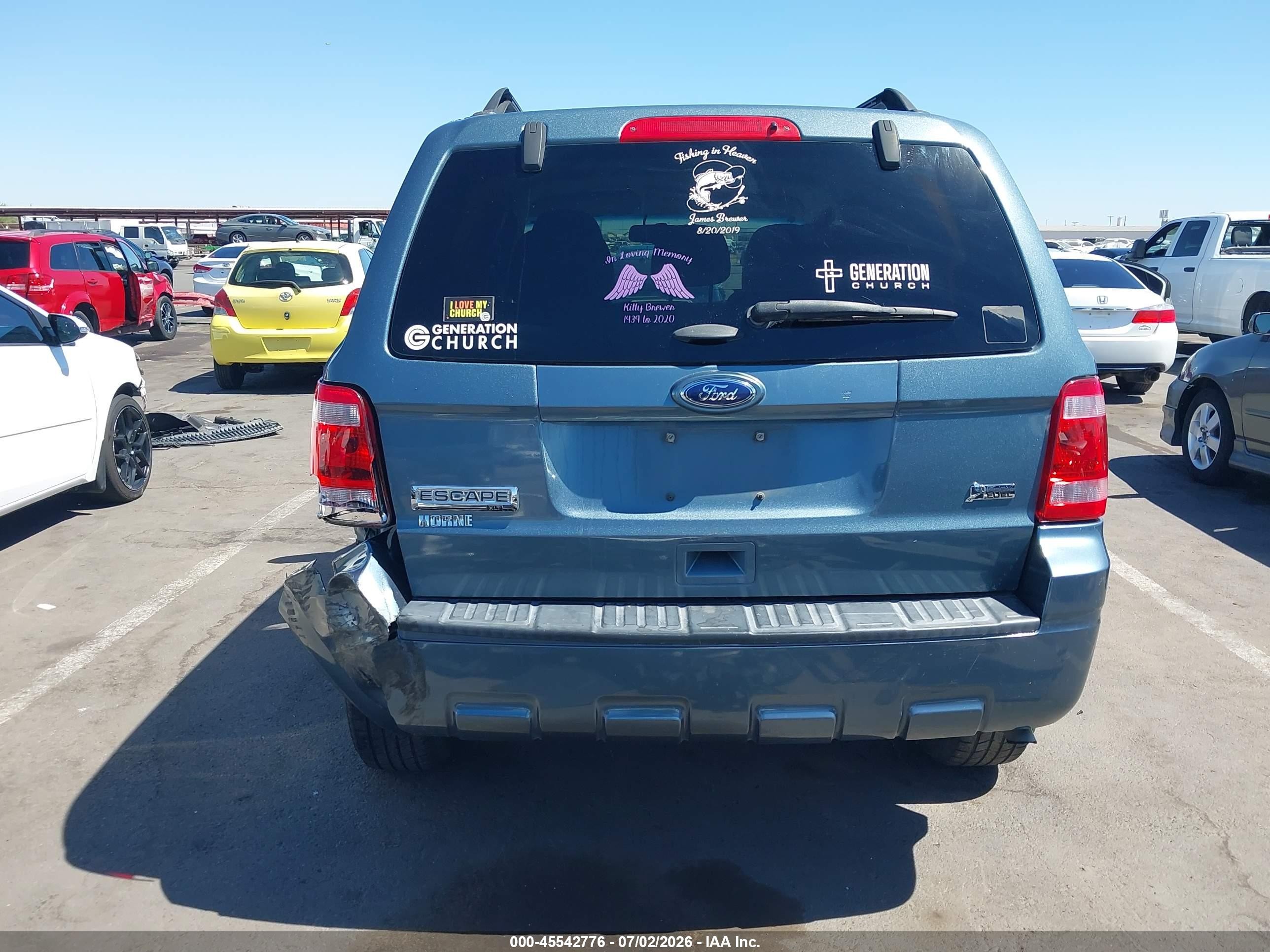 2012 Ford Escape Xlt Blue vin: 1FMCU0DG8CKC69991