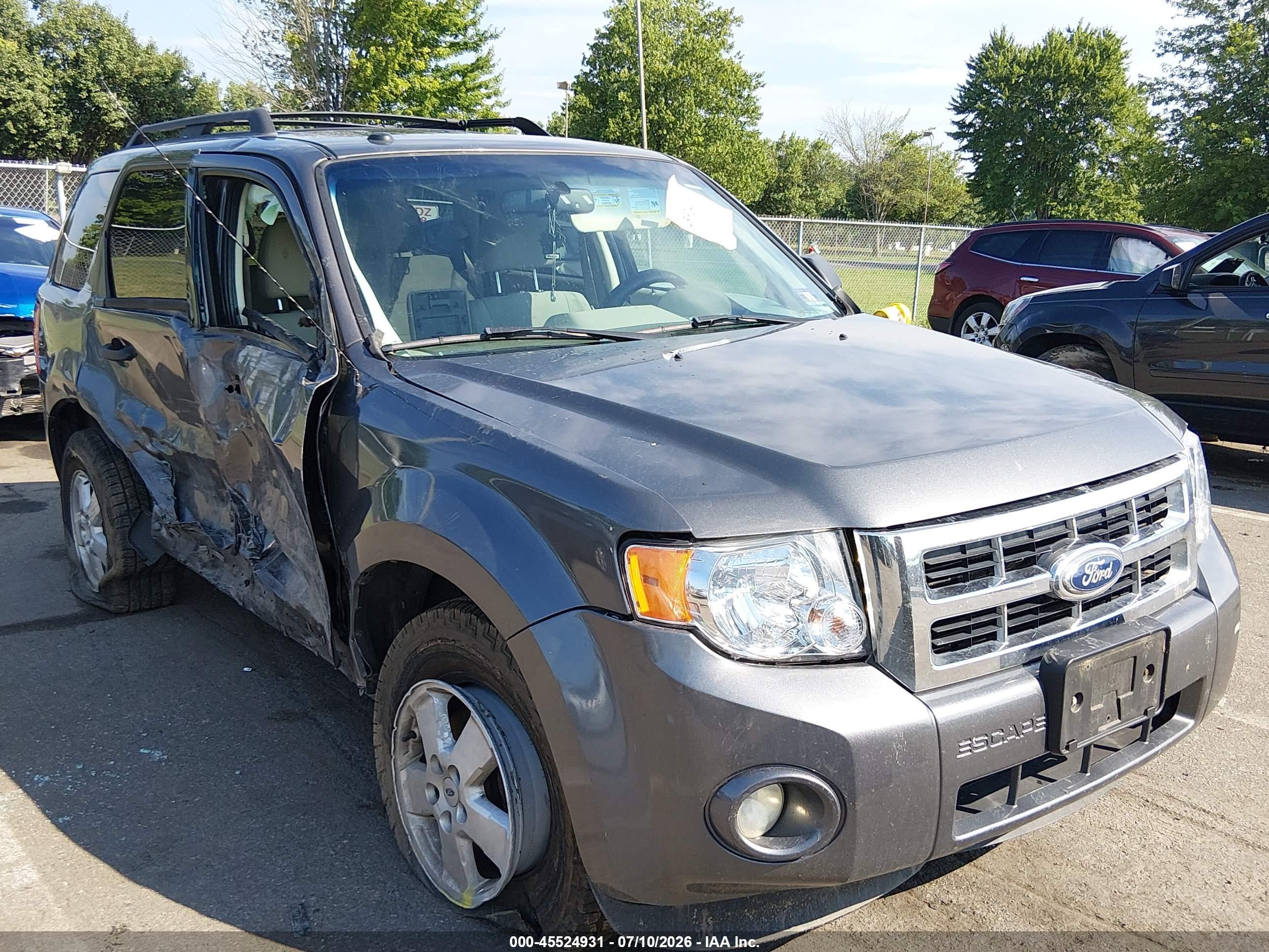 2012 Ford Escape Xlt Gray vin: 1FMCU0DG9CKC35008