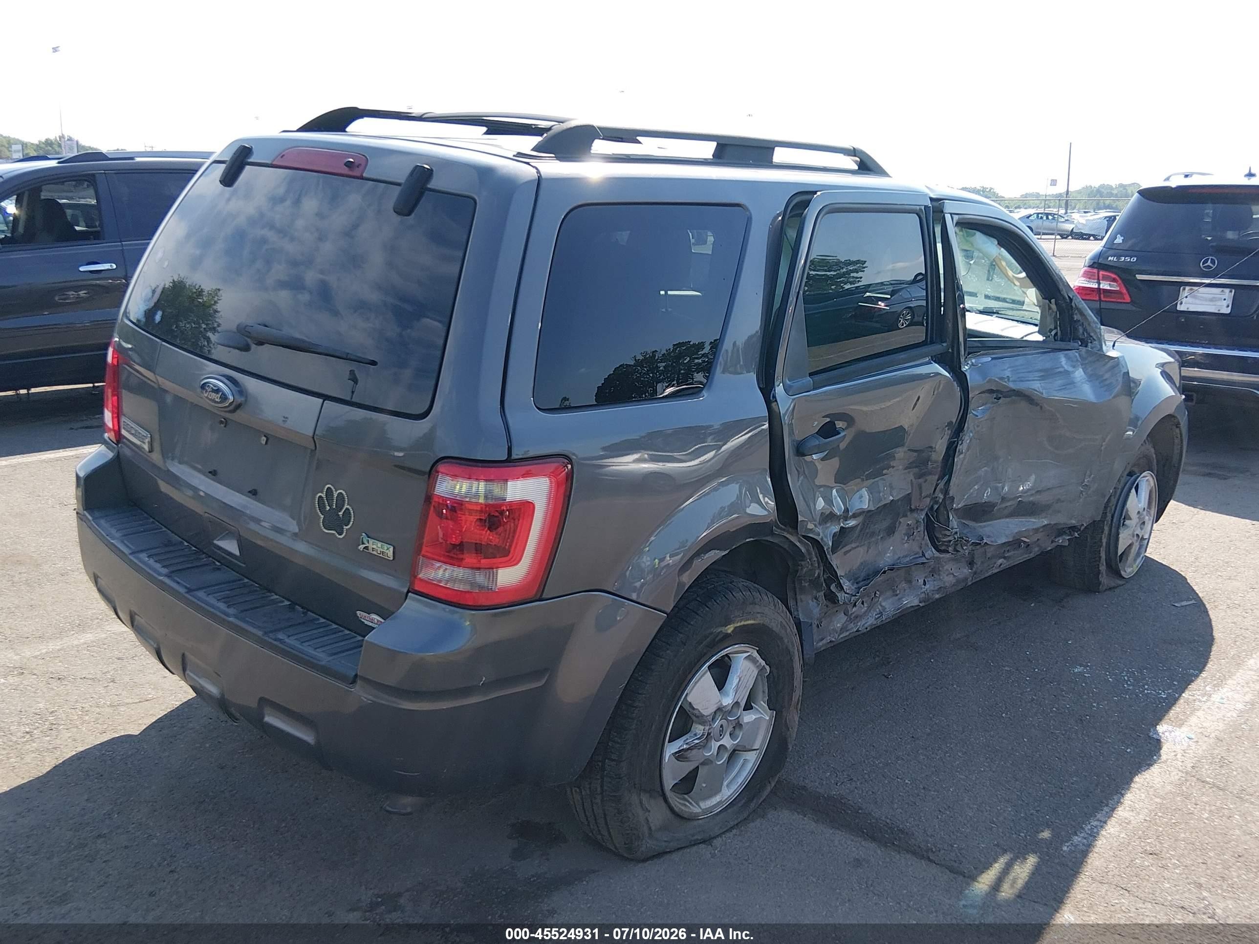 2012 Ford Escape Xlt Gray vin: 1FMCU0DG9CKC35008
