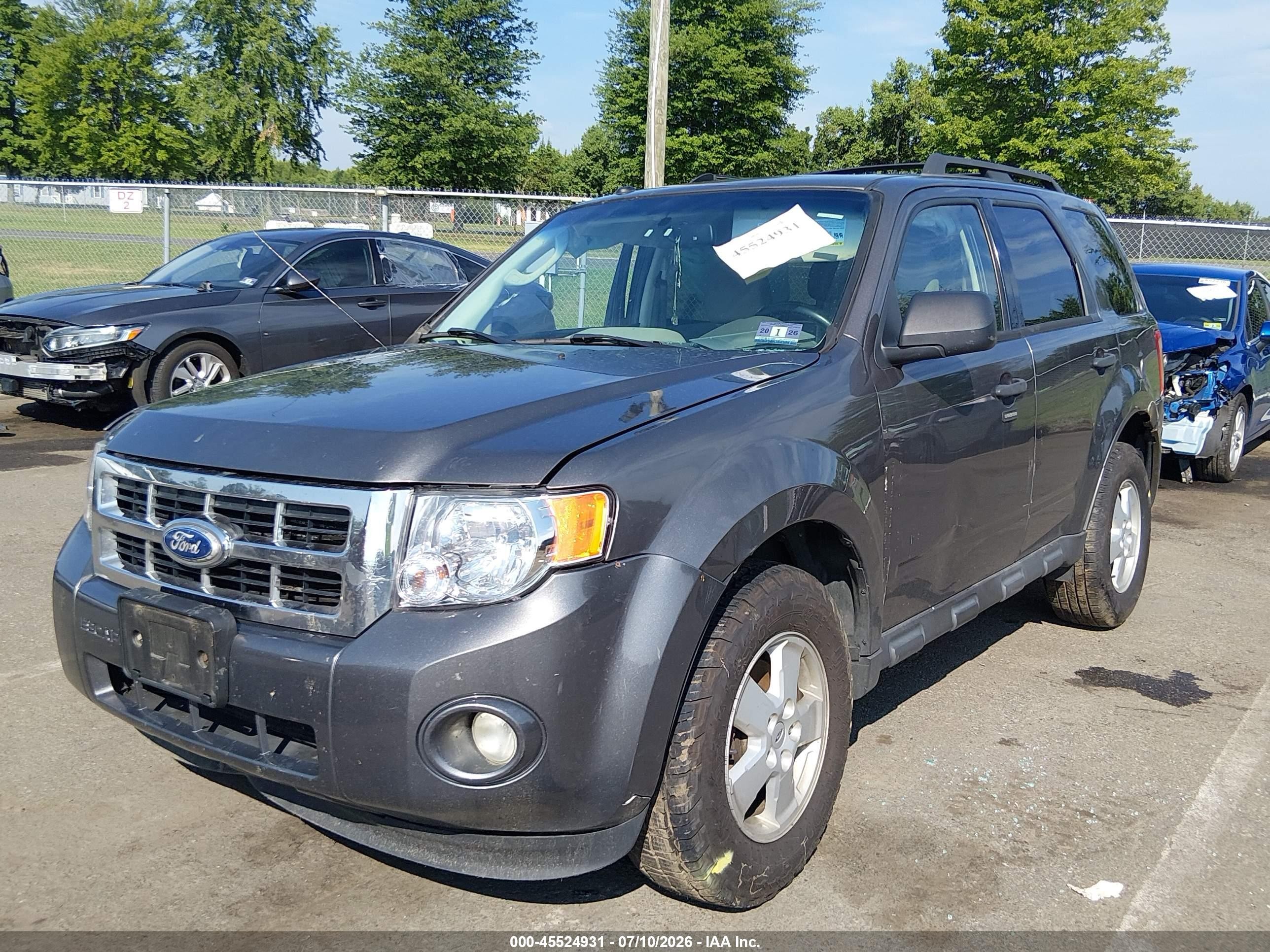2012 Ford Escape Xlt Gray vin: 1FMCU0DG9CKC35008