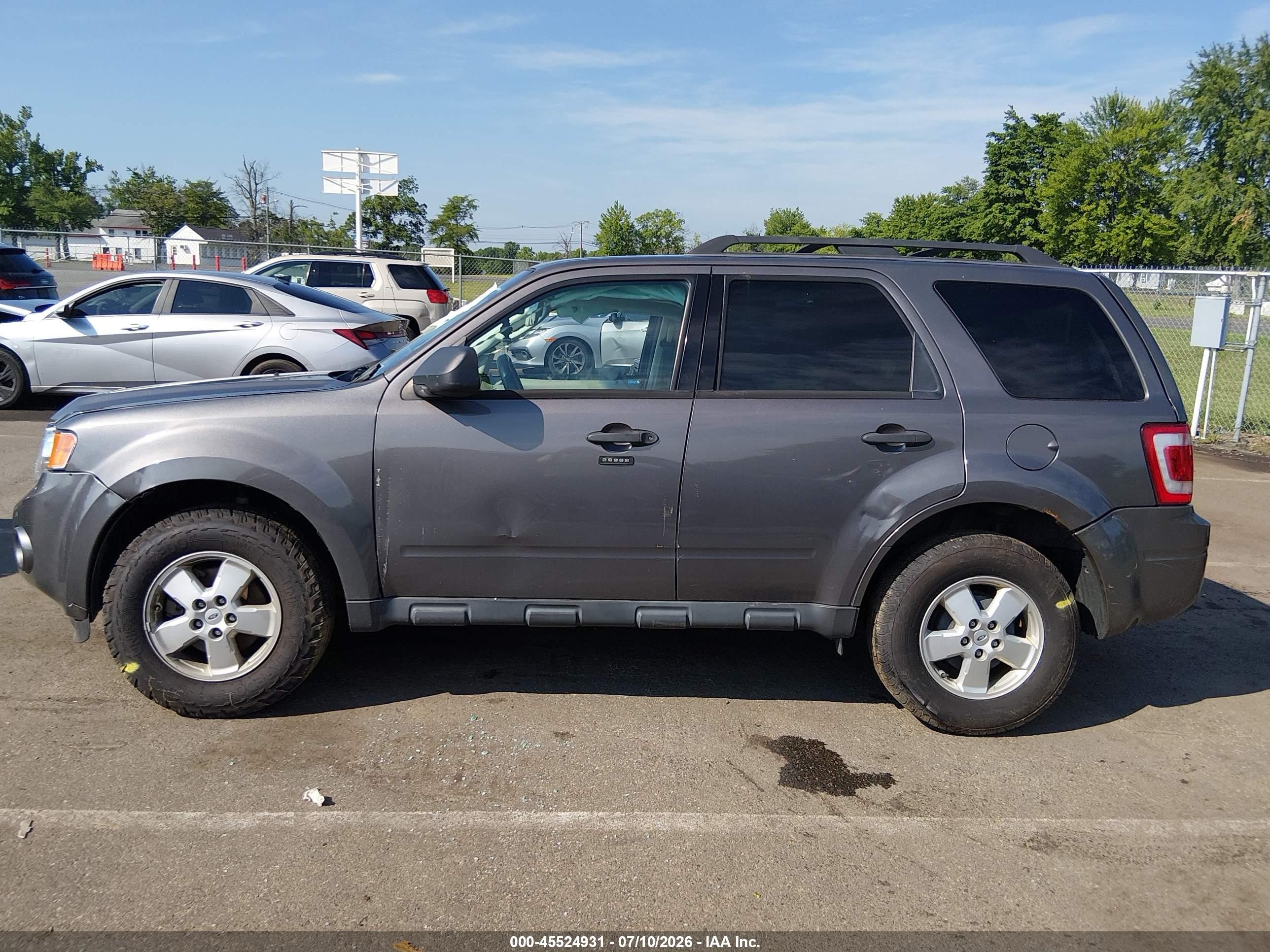 2012 Ford Escape Xlt Gray vin: 1FMCU0DG9CKC35008