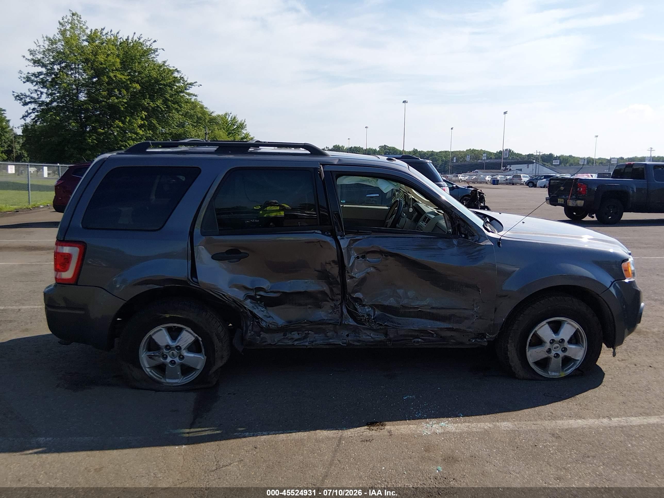 2012 Ford Escape Xlt Gray vin: 1FMCU0DG9CKC35008