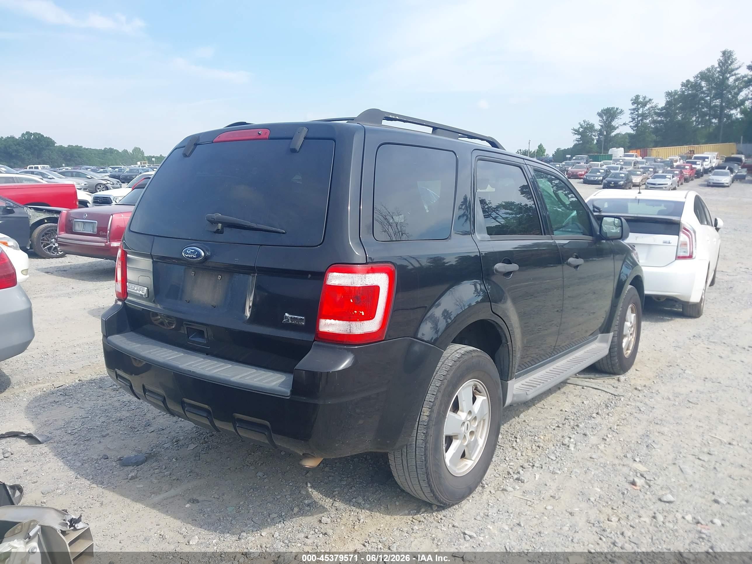 2010 Ford Escape Xlt Черный vin: 1FMCU0DGXAKA69255