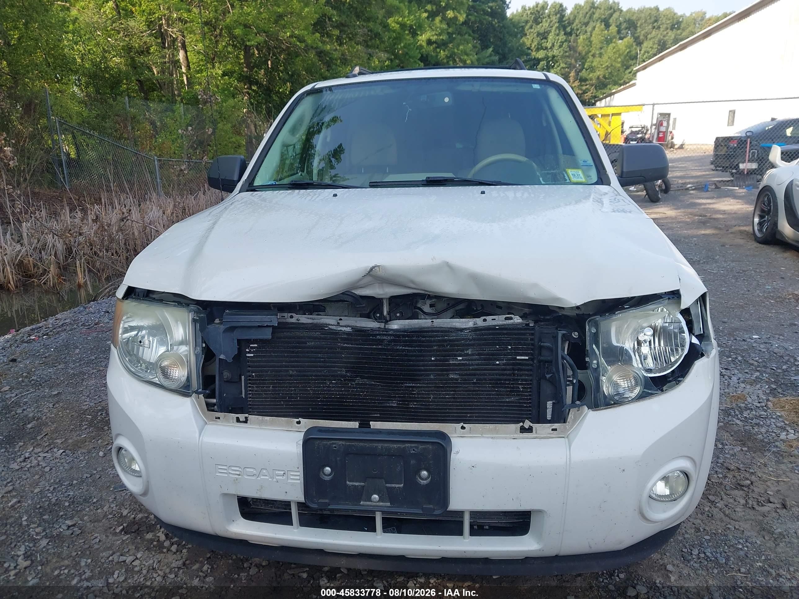 2010 Ford Escape Xlt White vin: 1FMCU0DGXAKD41934