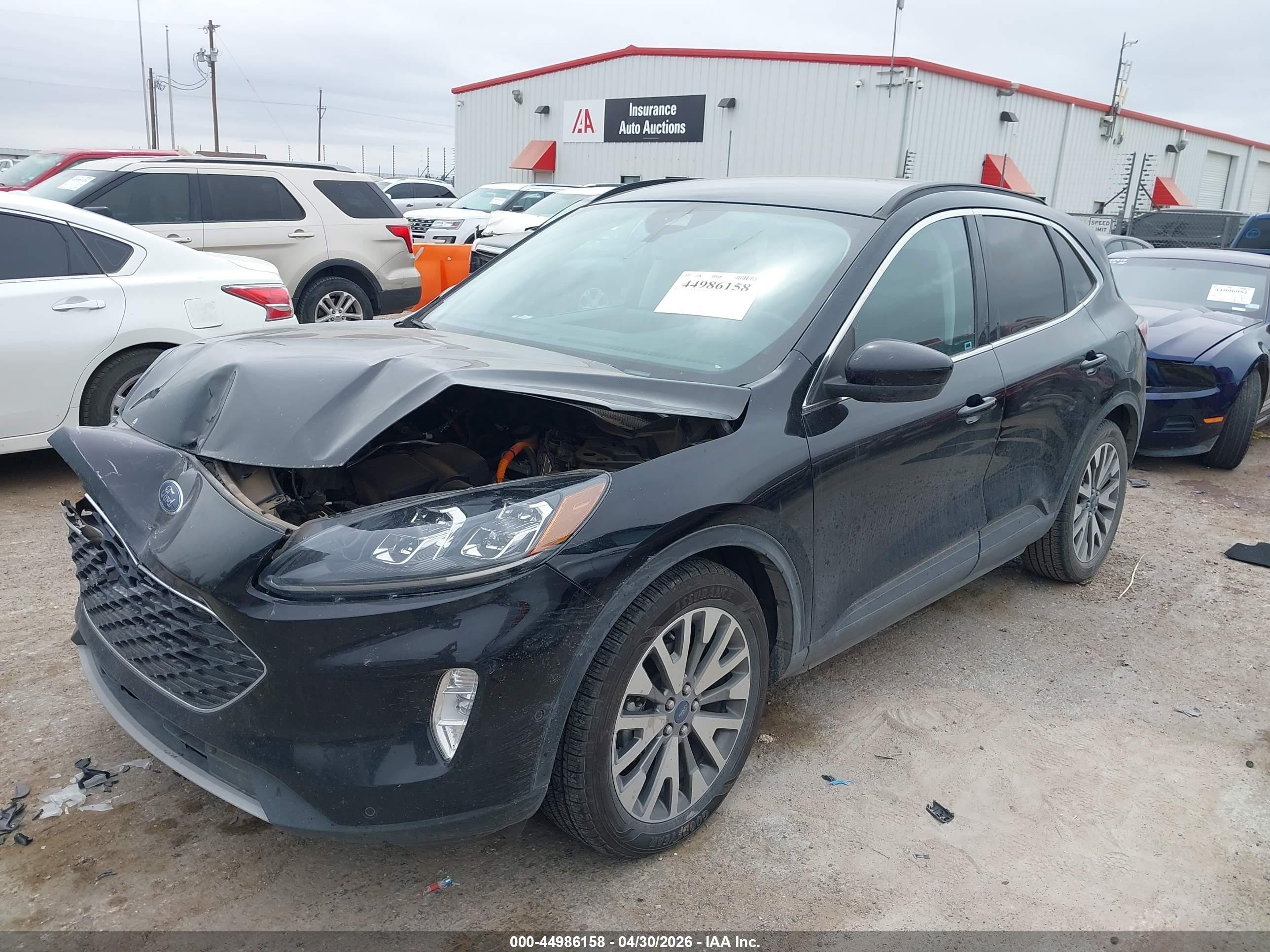 2021 Ford Escape Titanium Hybrid Black vin: 1FMCU0DZ4MUA78494