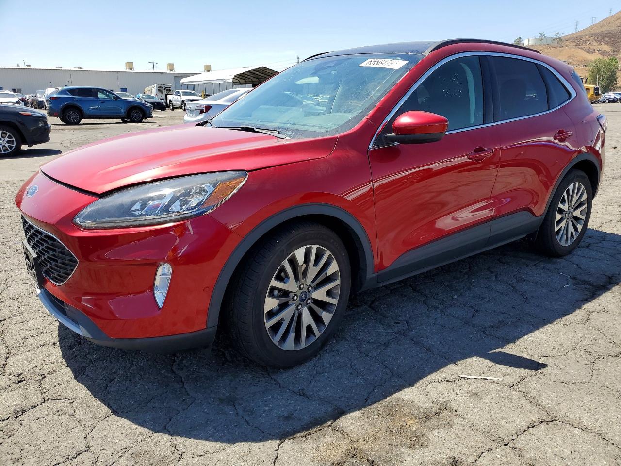 2021 Ford Escape Titanium Red vin: 1FMCU0DZ9MUB28113