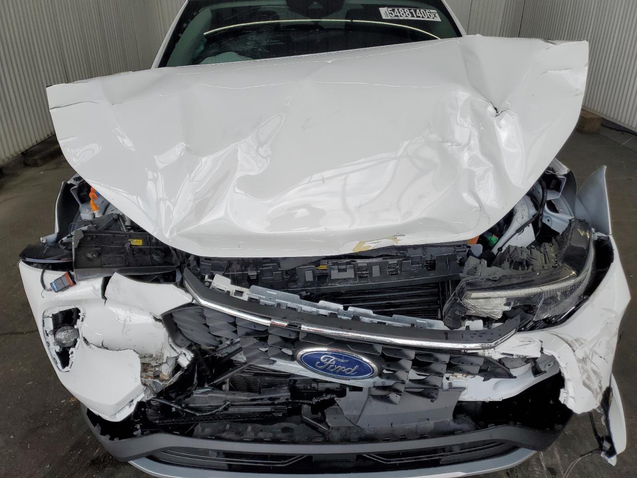 2023 Ford Escape White vin: 1FMCU0E11PUA61245 Damage: Front Bumper Reinforcement, Broken, Replacement Required