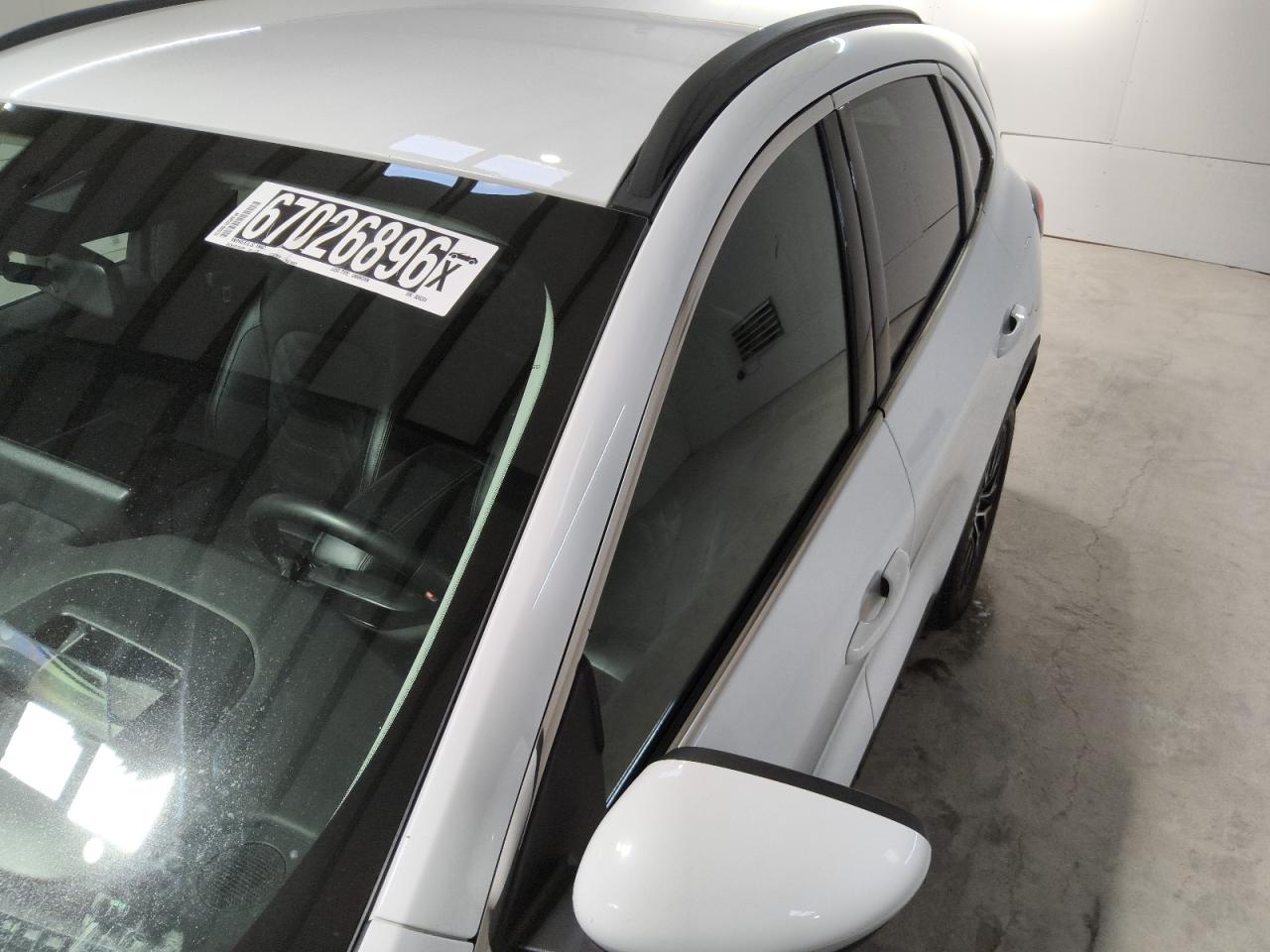 2023 Ford Escape White vin: 1FMCU0E11PUB06264 Damage: Left Drip Rail, Dent(S) W/No Paint Dmg, 1 To 2 Inches