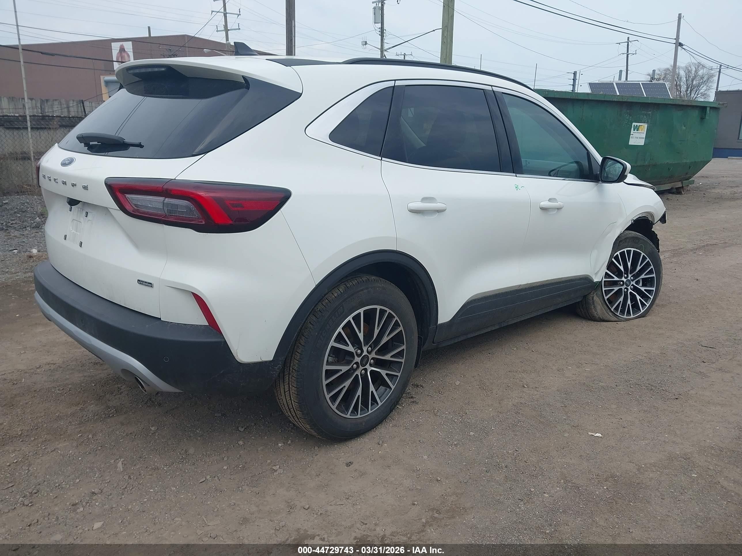 2025 Ford Escape Phev Белый vin: 1FMCU0E12SUA54751