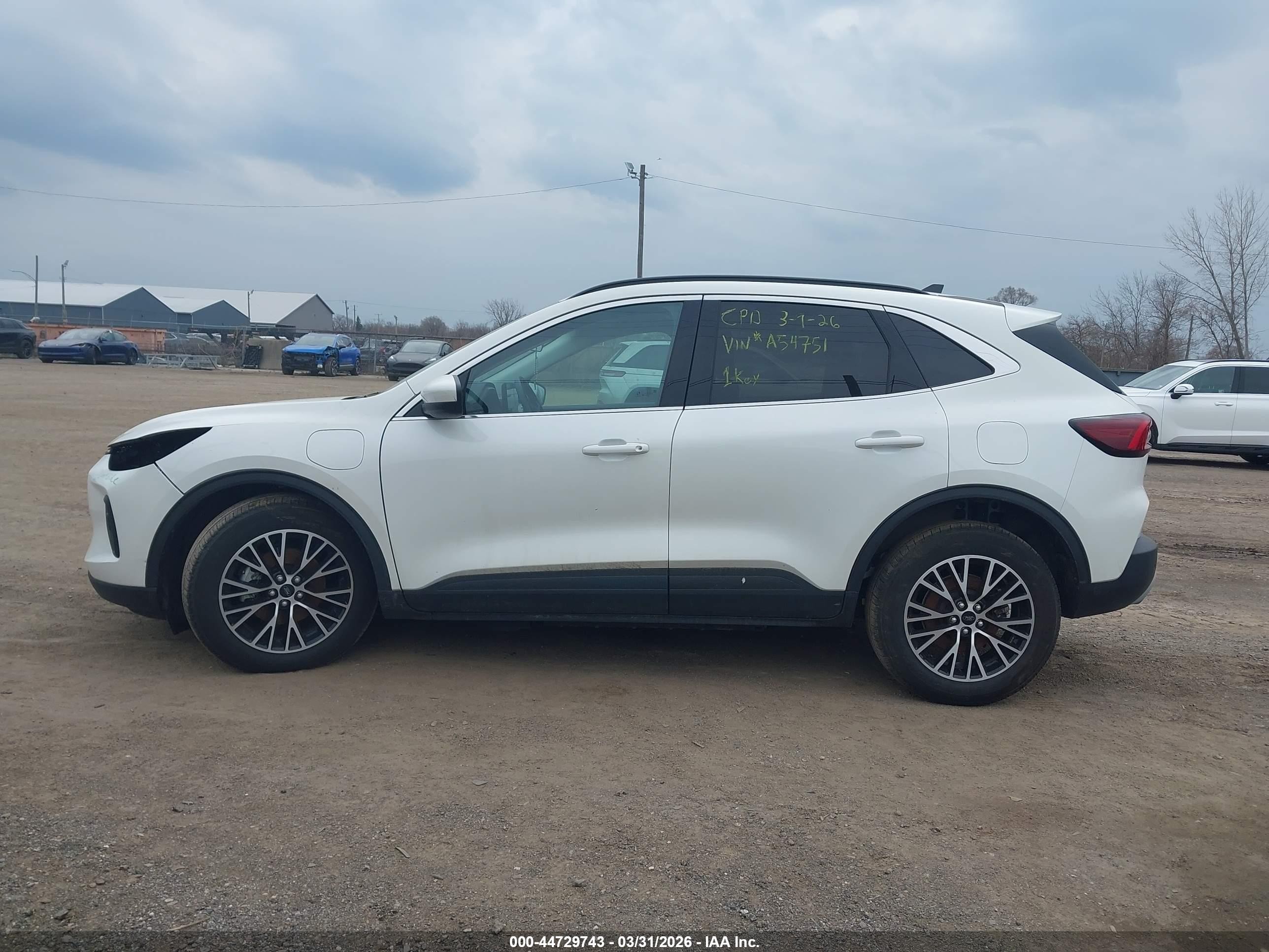 2025 Ford Escape Phev Белый vin: 1FMCU0E12SUA54751
