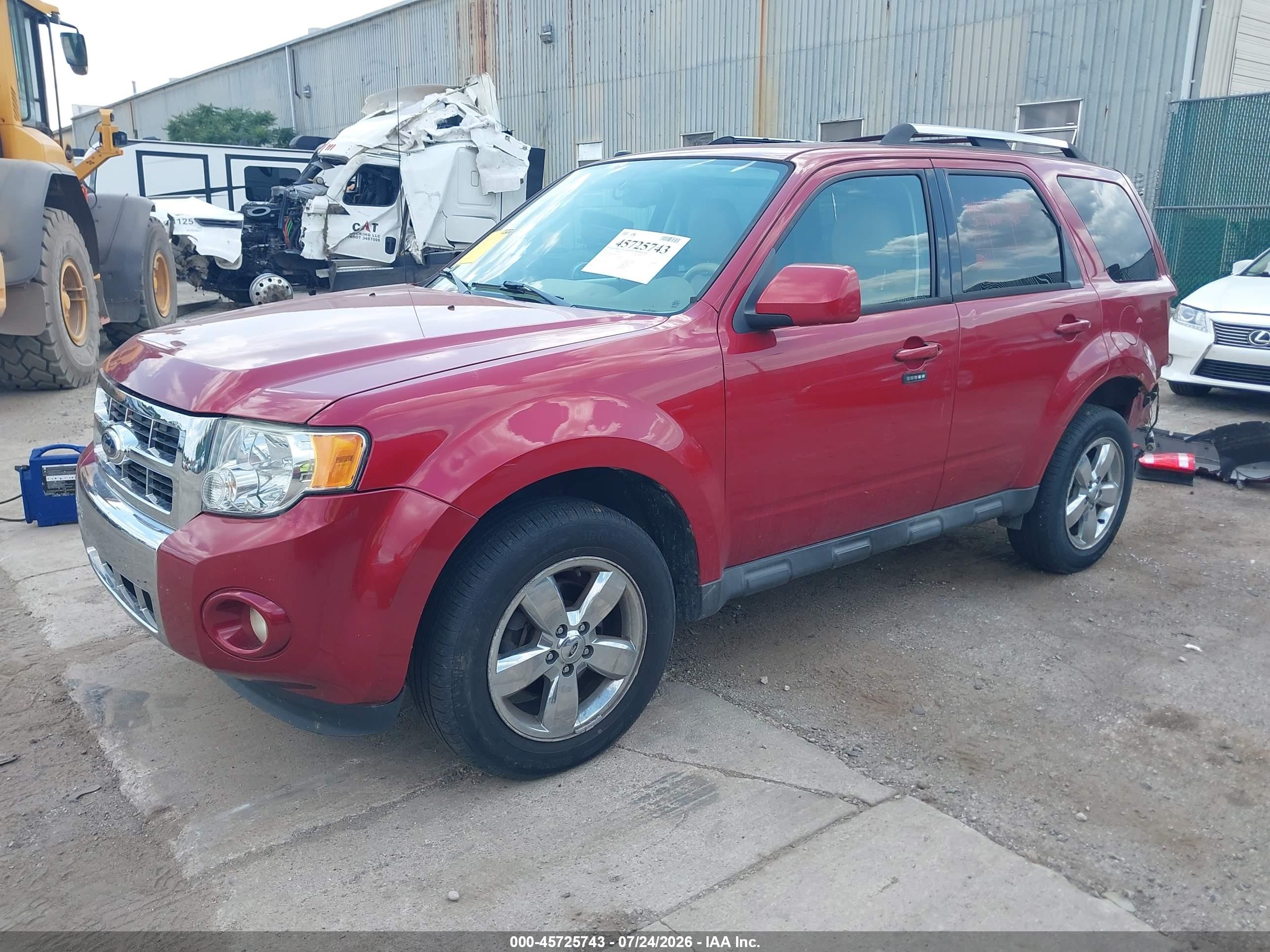 2011 Ford Escape Limited Красный vin: 1FMCU0E70BKA21103