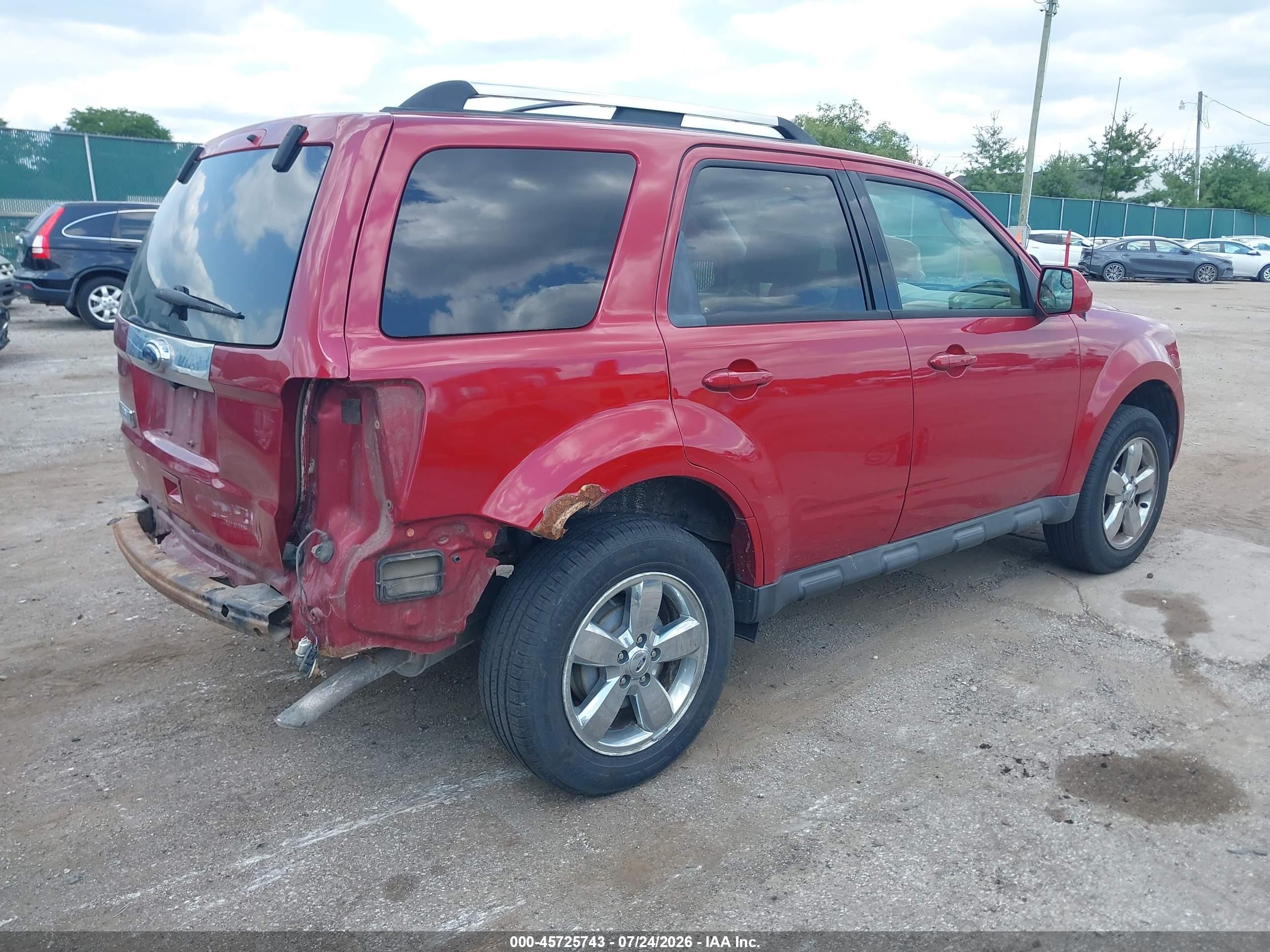 2011 Ford Escape Limited Красный vin: 1FMCU0E70BKA21103