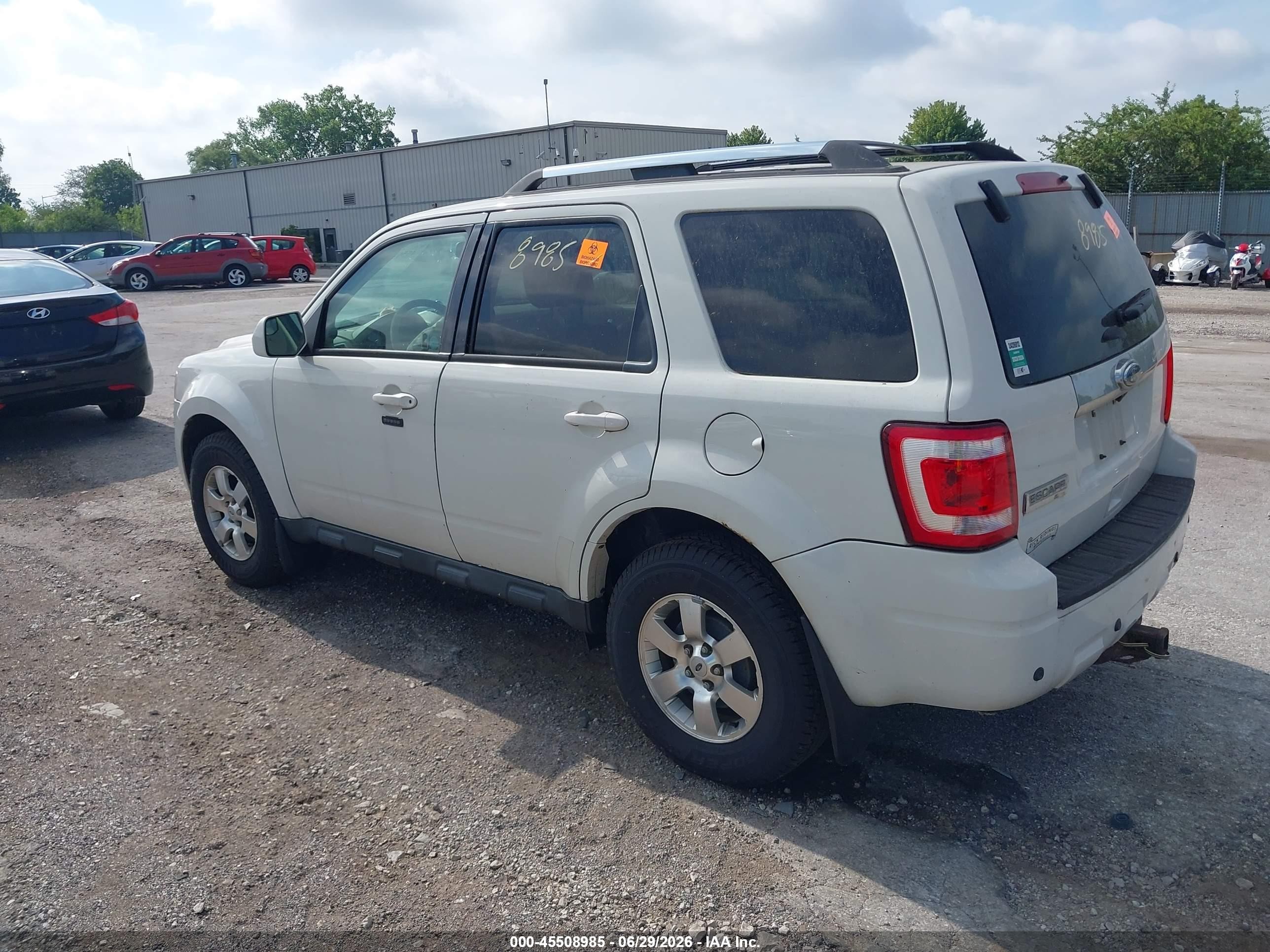 2011 Ford Escape Limited White vin: 1FMCU0E70BKB20567