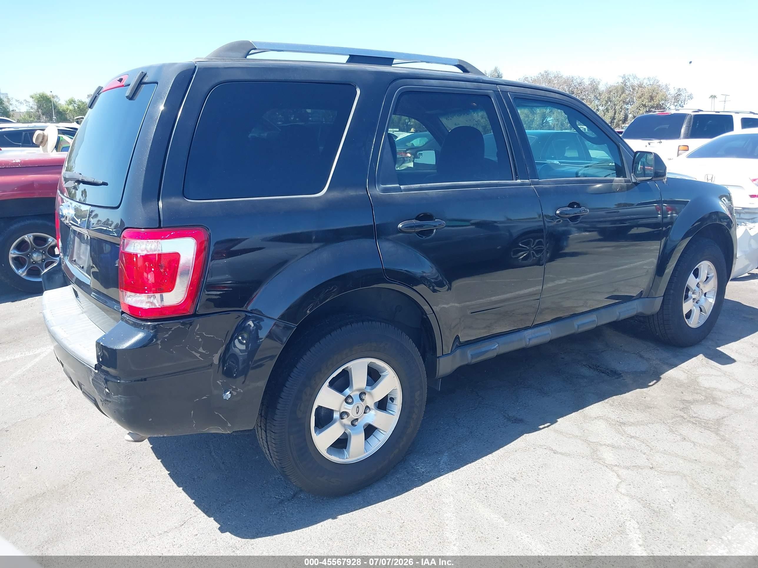 2011 Ford Escape Limited Black vin: 1FMCU0E71BKB48412