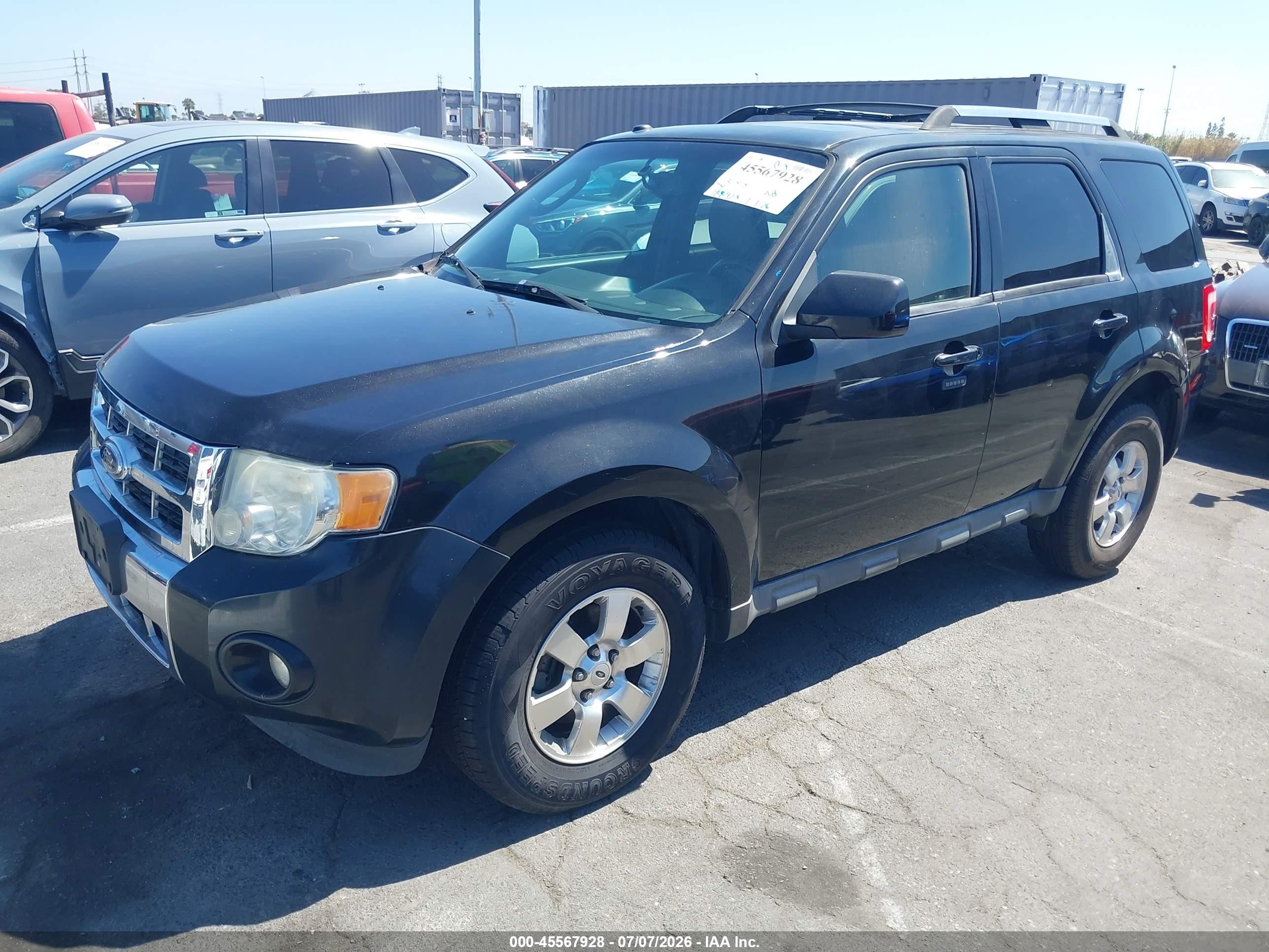 2011 Ford Escape Limited Black vin: 1FMCU0E71BKB48412