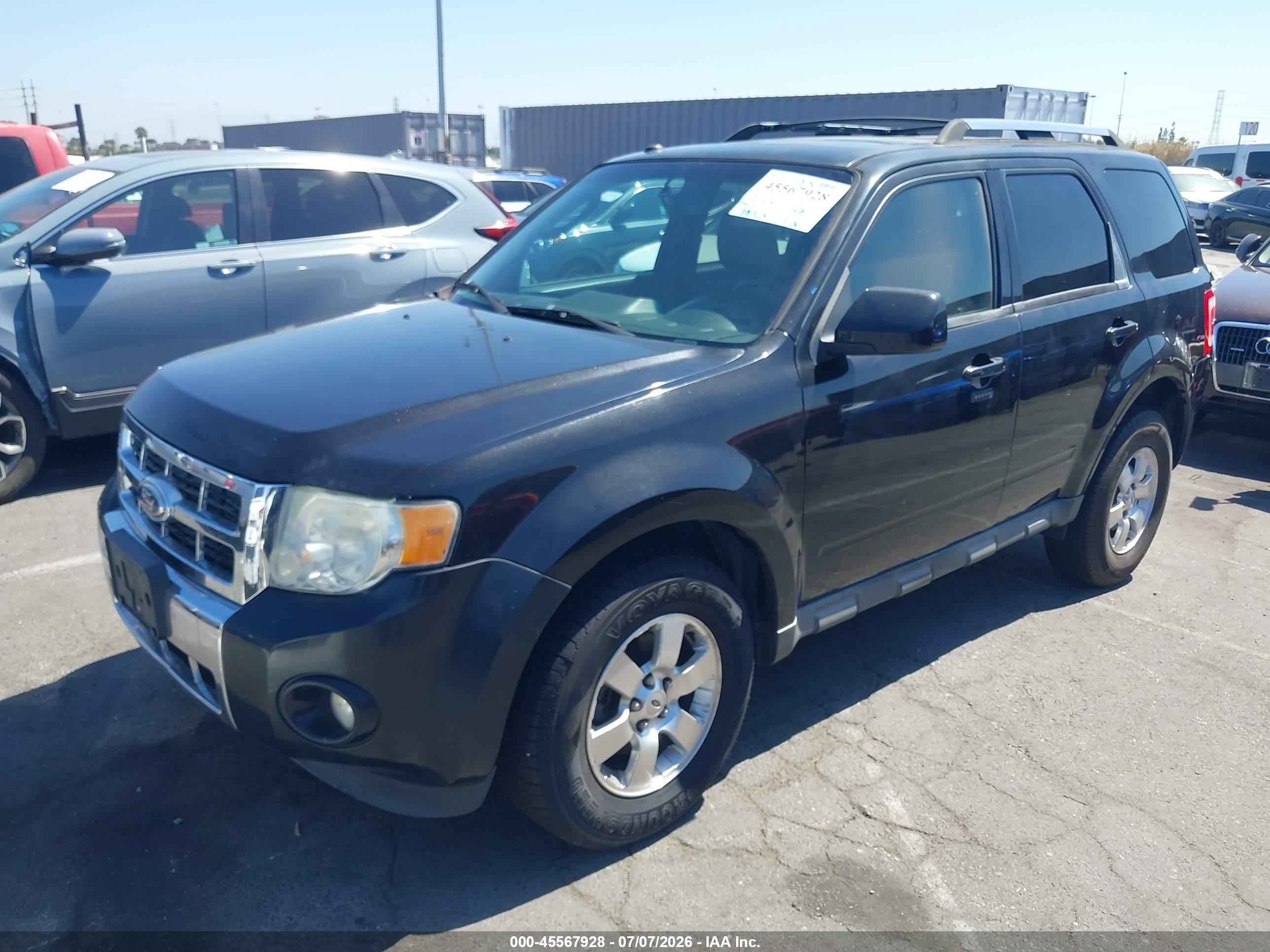2011 Ford Escape Limited Black vin: 1FMCU0E71BKB48412