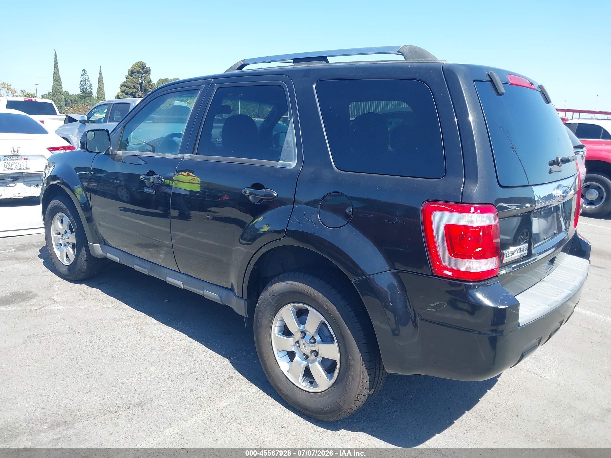 2011 Ford Escape Limited Black vin: 1FMCU0E71BKB48412