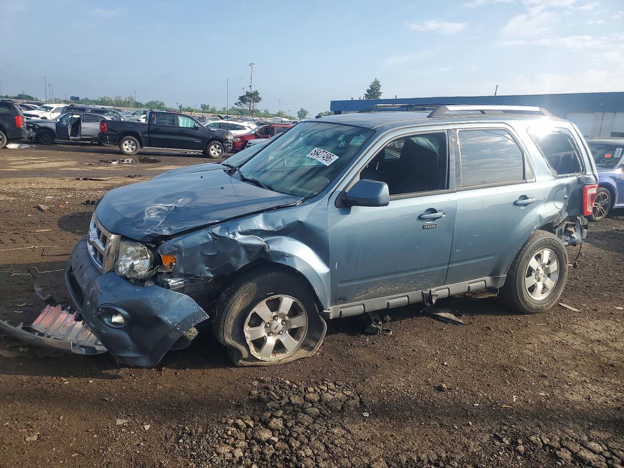 2012 Ford Escape Limited Blue vin: 1FMCU0E71CKA13917
