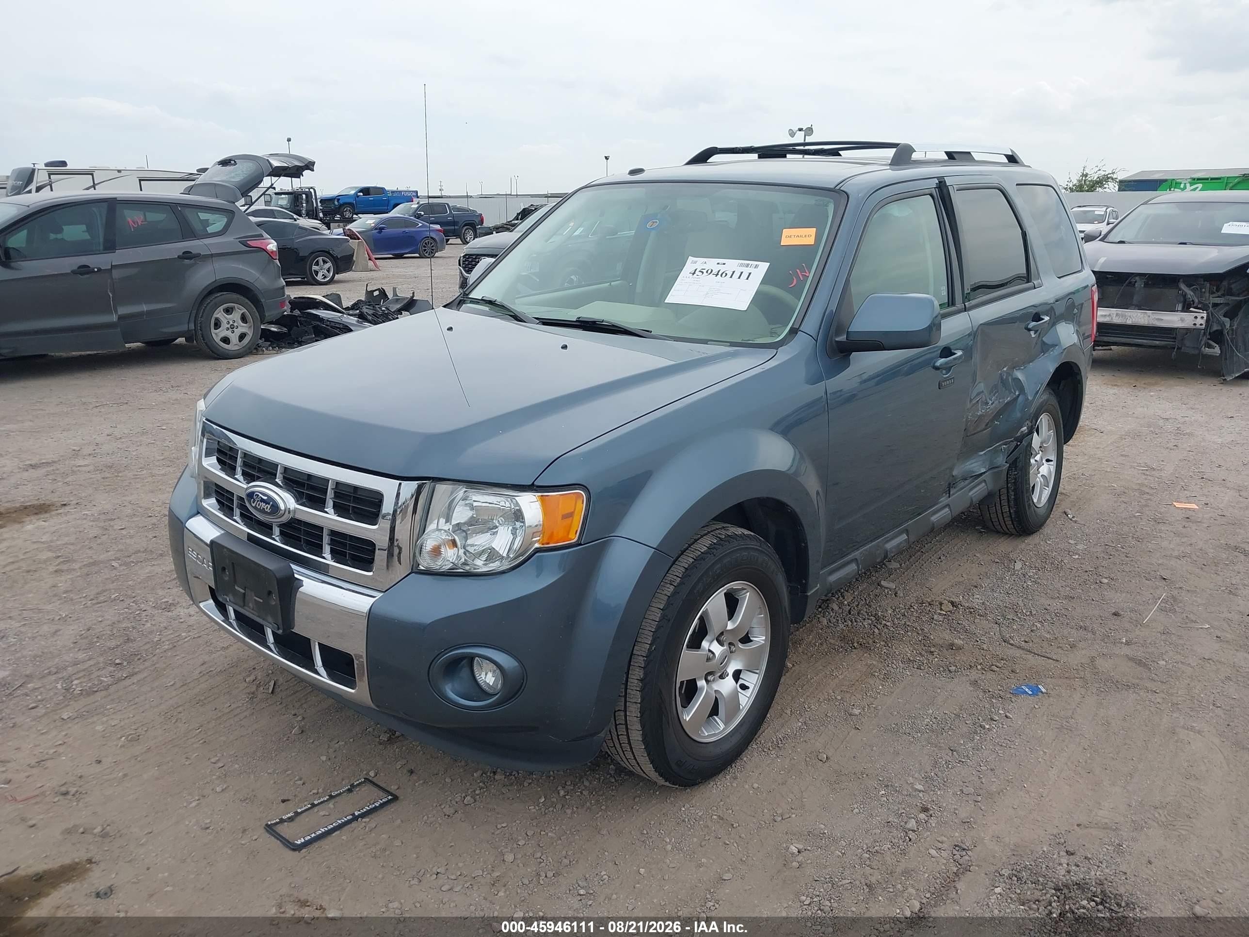 2011 Ford Escape Limited Синий vin: 1FMCU0E72BKA92576