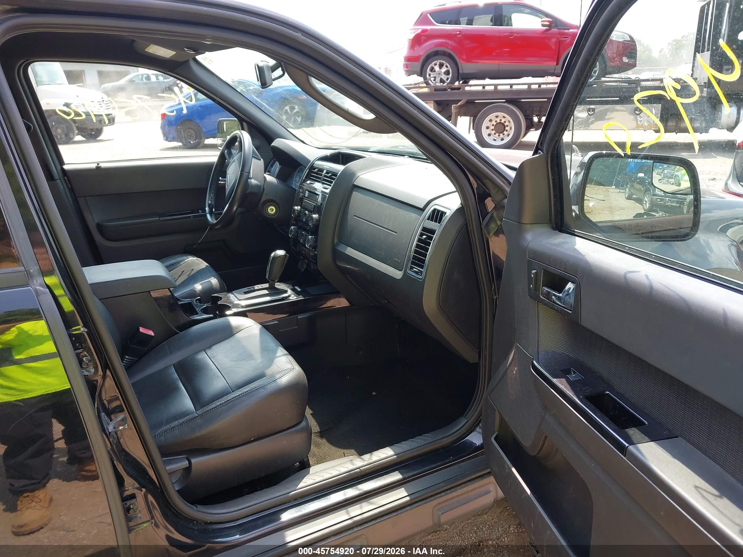 2012 Ford Escape Limited Black vin: 1FMCU0E72CKA05518