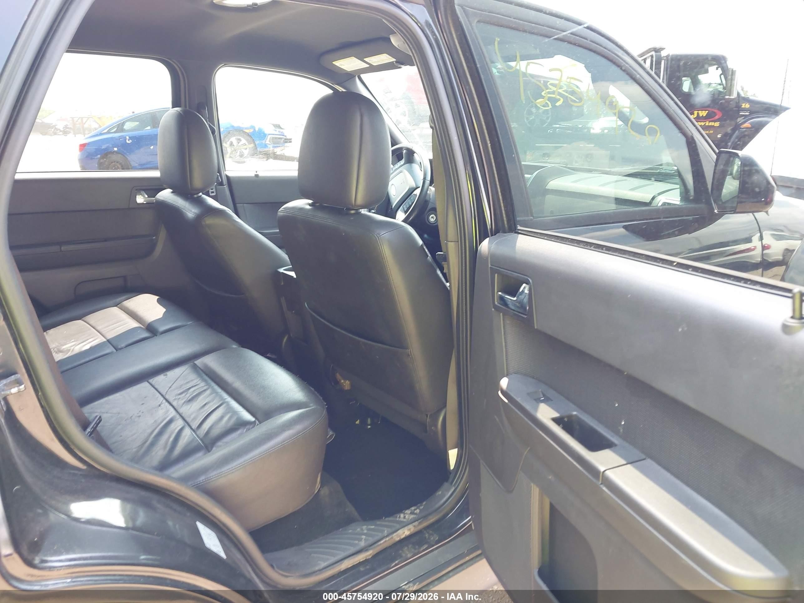2012 Ford Escape Limited Black vin: 1FMCU0E72CKA05518