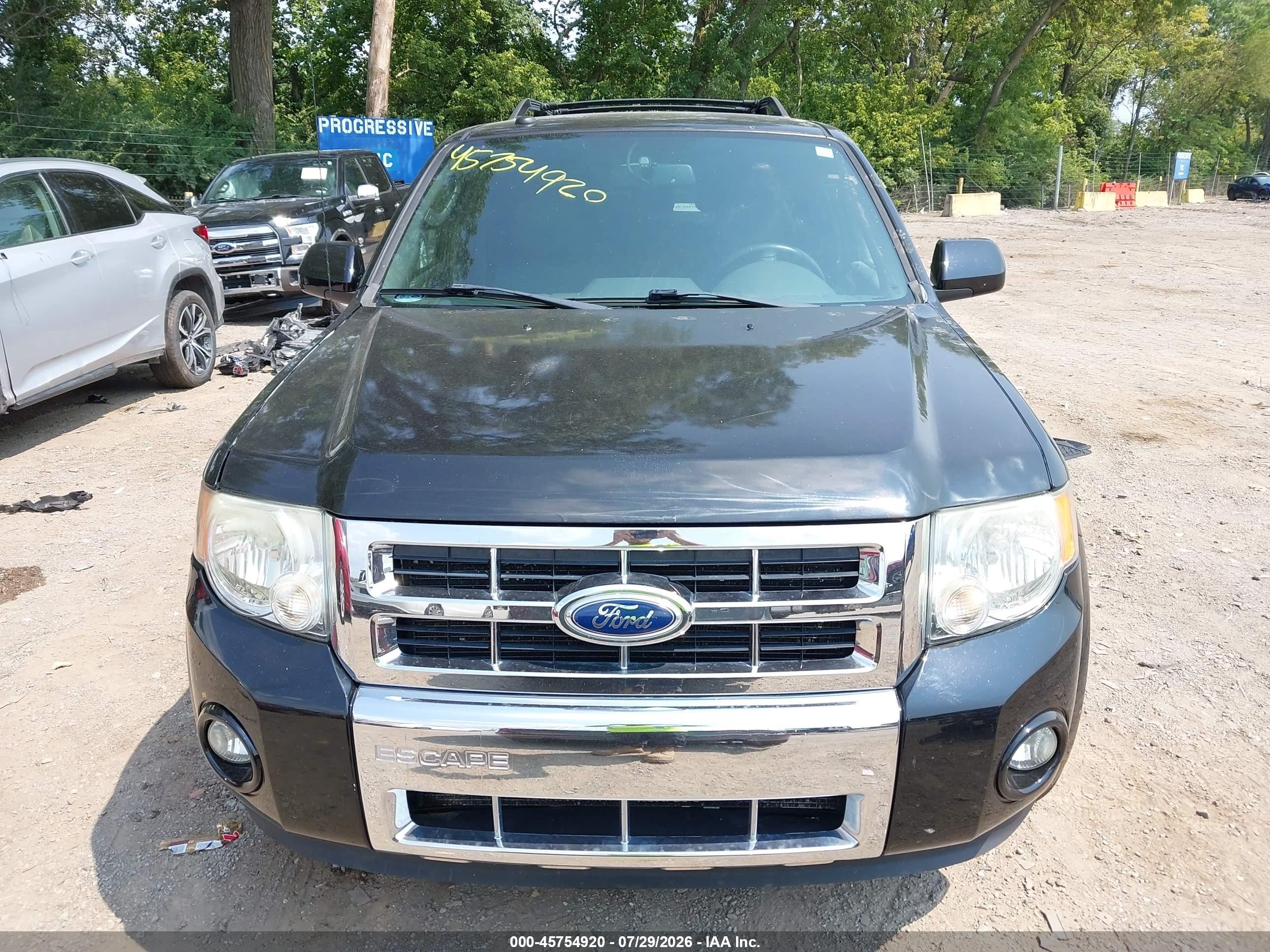 2012 Ford Escape Limited Black vin: 1FMCU0E72CKA05518