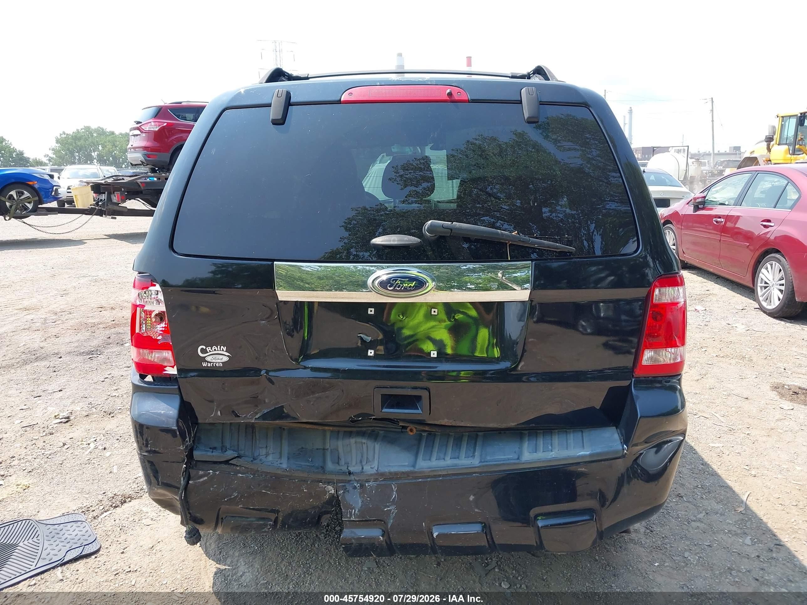 2012 Ford Escape Limited Black vin: 1FMCU0E72CKA05518