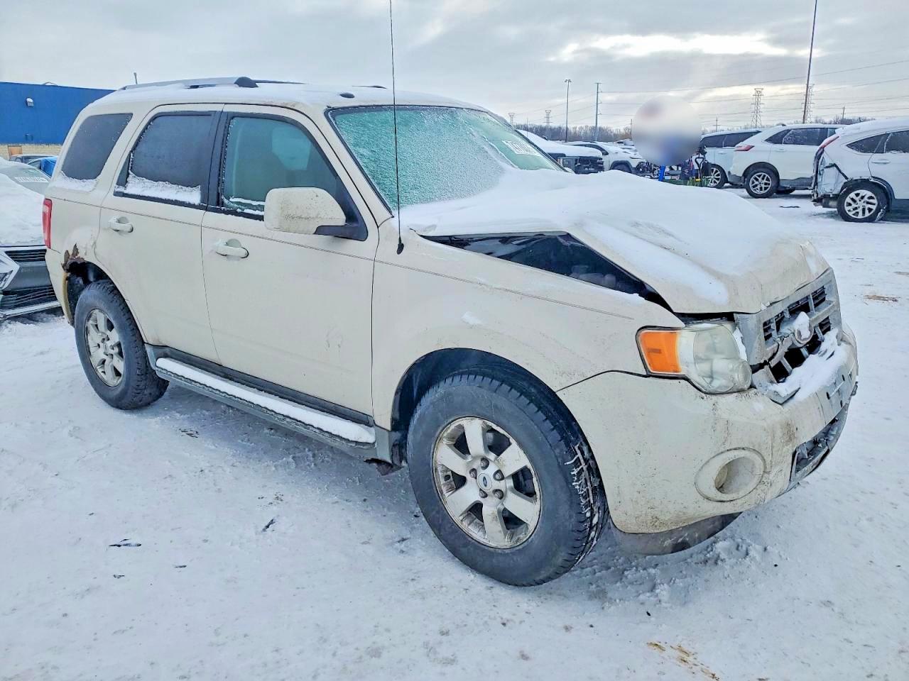 2012 Ford Escape Limited White vin: 1FMCU0E72CKB52681