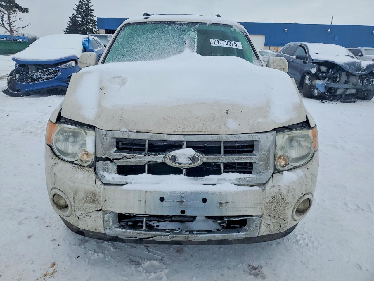 2012 Ford Escape Limited White vin: 1FMCU0E72CKB52681