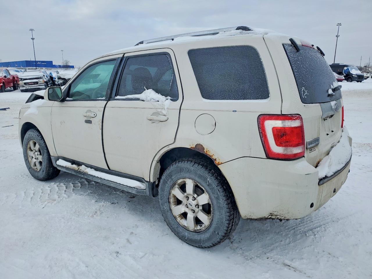 2012 Ford Escape Limited White vin: 1FMCU0E72CKB52681
