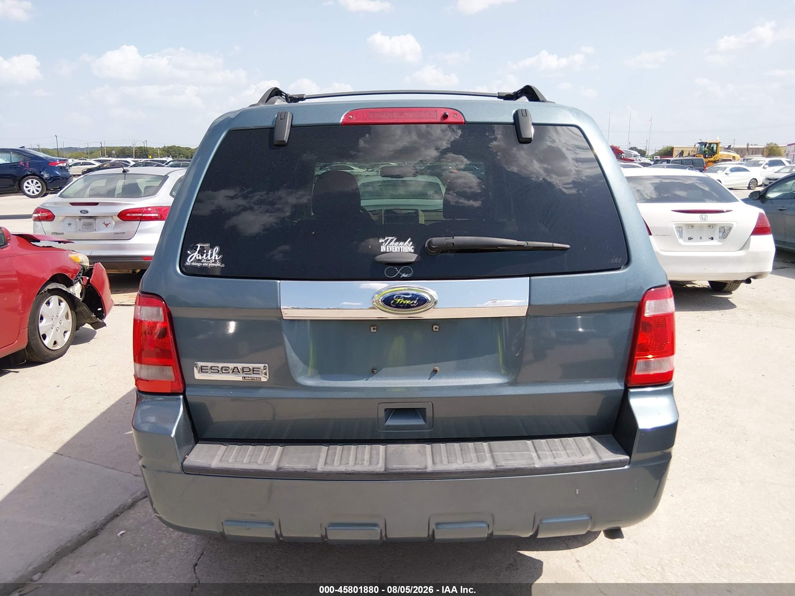 2012 Ford Escape Limited Green vin: 1FMCU0E72CKB83168